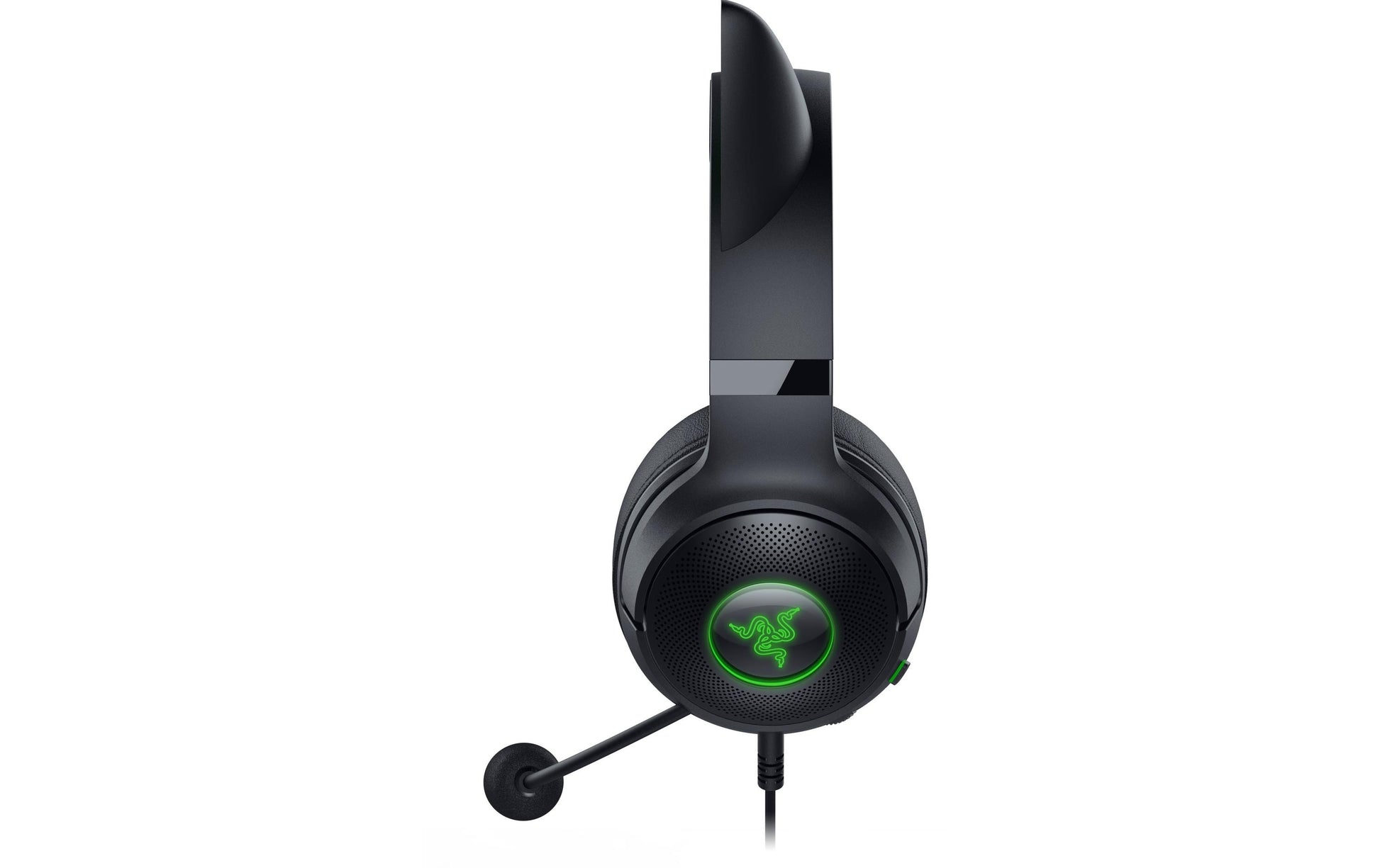 Razer Kraken Kitty V2 – Gaming-Over-Ear-Headset – USB-A, Virtueller 7.1-Surround, Abnehmbares Mikrofon – Schwarz