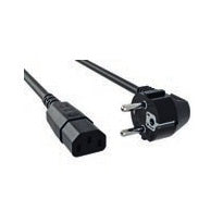 Bachmann Netzkabel – Schuko (CEE 7/7)–IEC C13, 0,5 m, schwarz