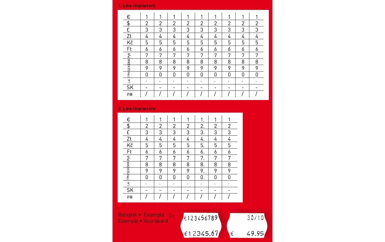 Herlitz Preisauszeichnungsgerät – 1'200 Etiketten, weiss