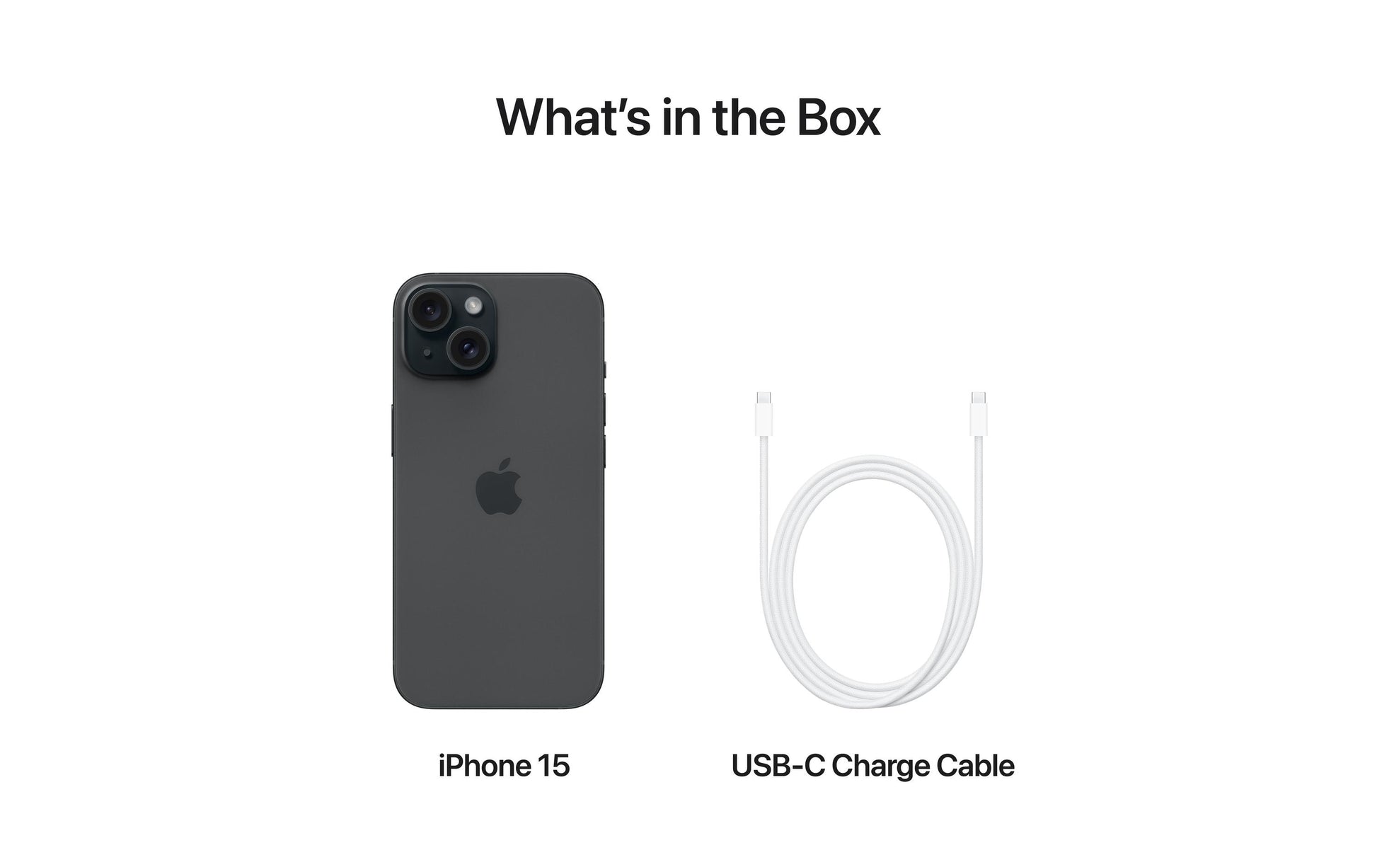 Apple iPhone 15 – schwarz, 6,1", 2556 × 1179, iOS 17, 128 GB, 6 GB, Nano-SIM + eSIM, 5G, IP68