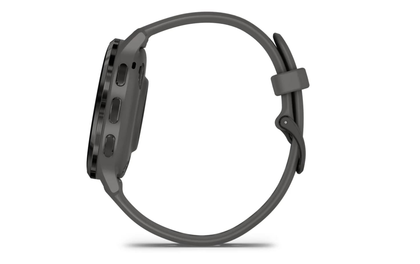 Garmin Venu 3S – Smartwatch – 41 mm, 1,2", GPS, AMOLED, Gorilla Glass, 50 m, Kieselgrau/Schwarz, Sportarmband