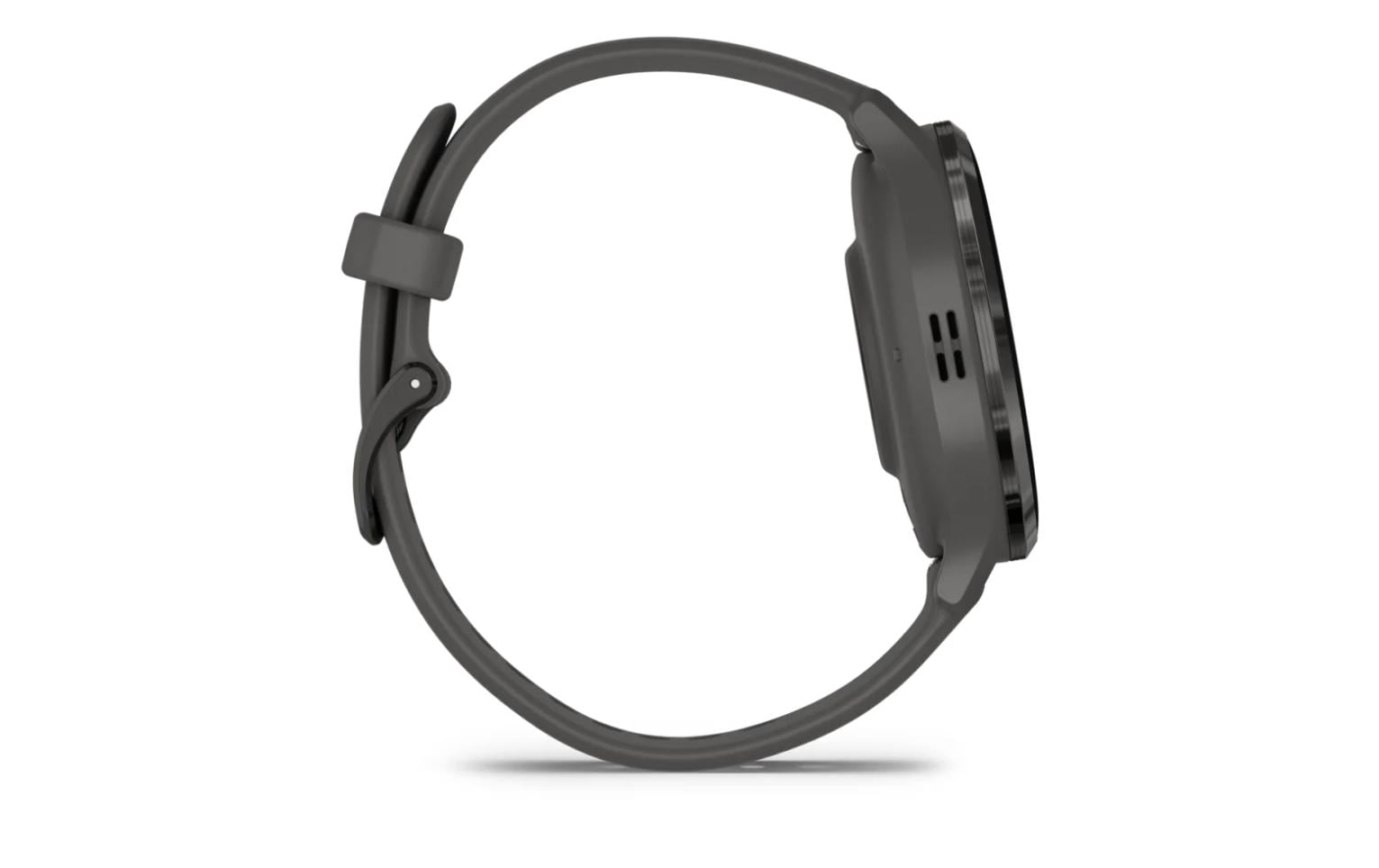 Garmin Venu 3S – Smartwatch – 41 mm, 1,2", GPS, AMOLED, Gorilla Glass, 50 m, Kieselgrau/Schwarz, Sportarmband