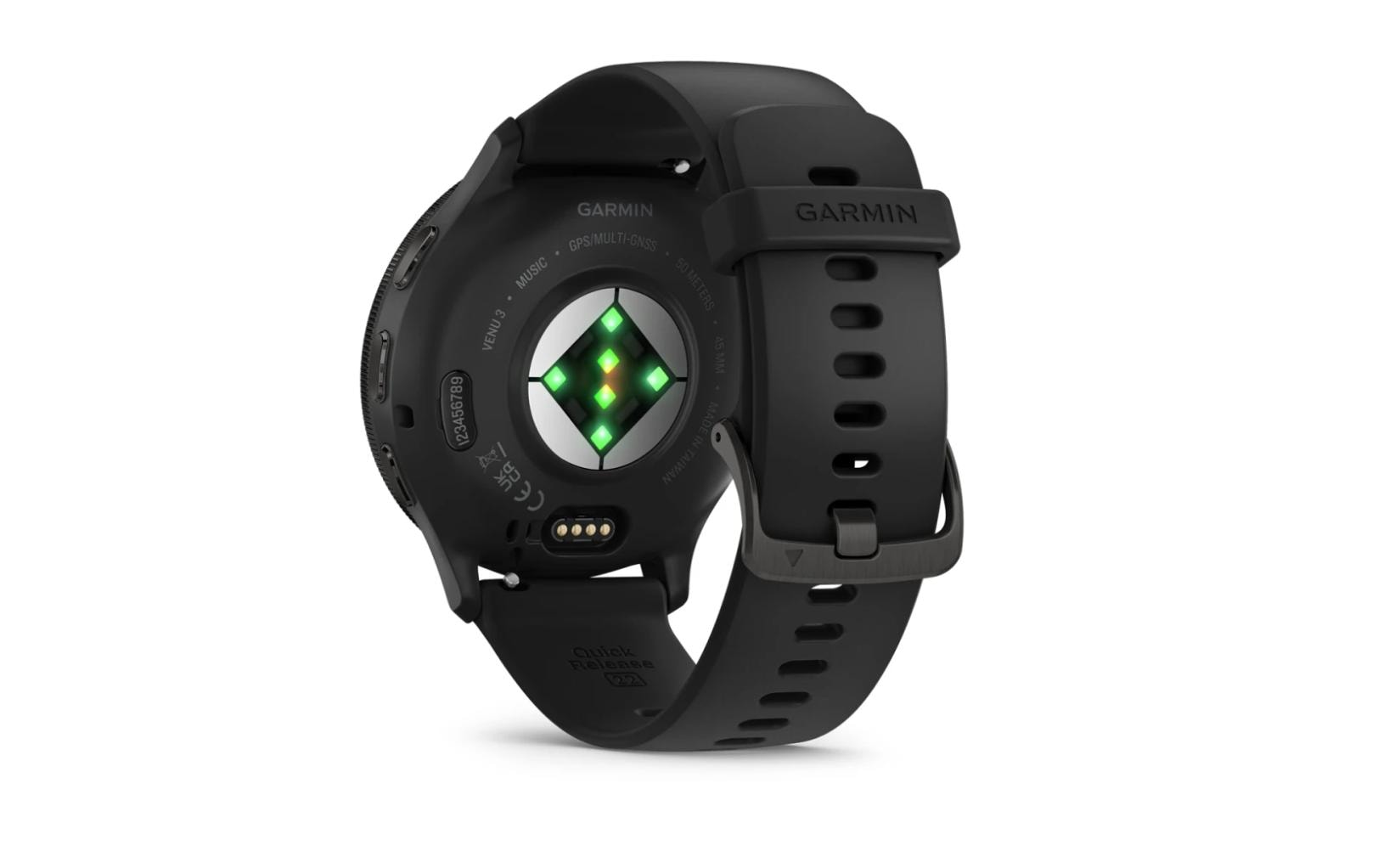 Garmin Venu 3 – Smartwatch – 45 mm, 1,4", GPS, WLAN, AMOLED, Gorilla Glass, 50 m, Schwarz/Schiefergrau