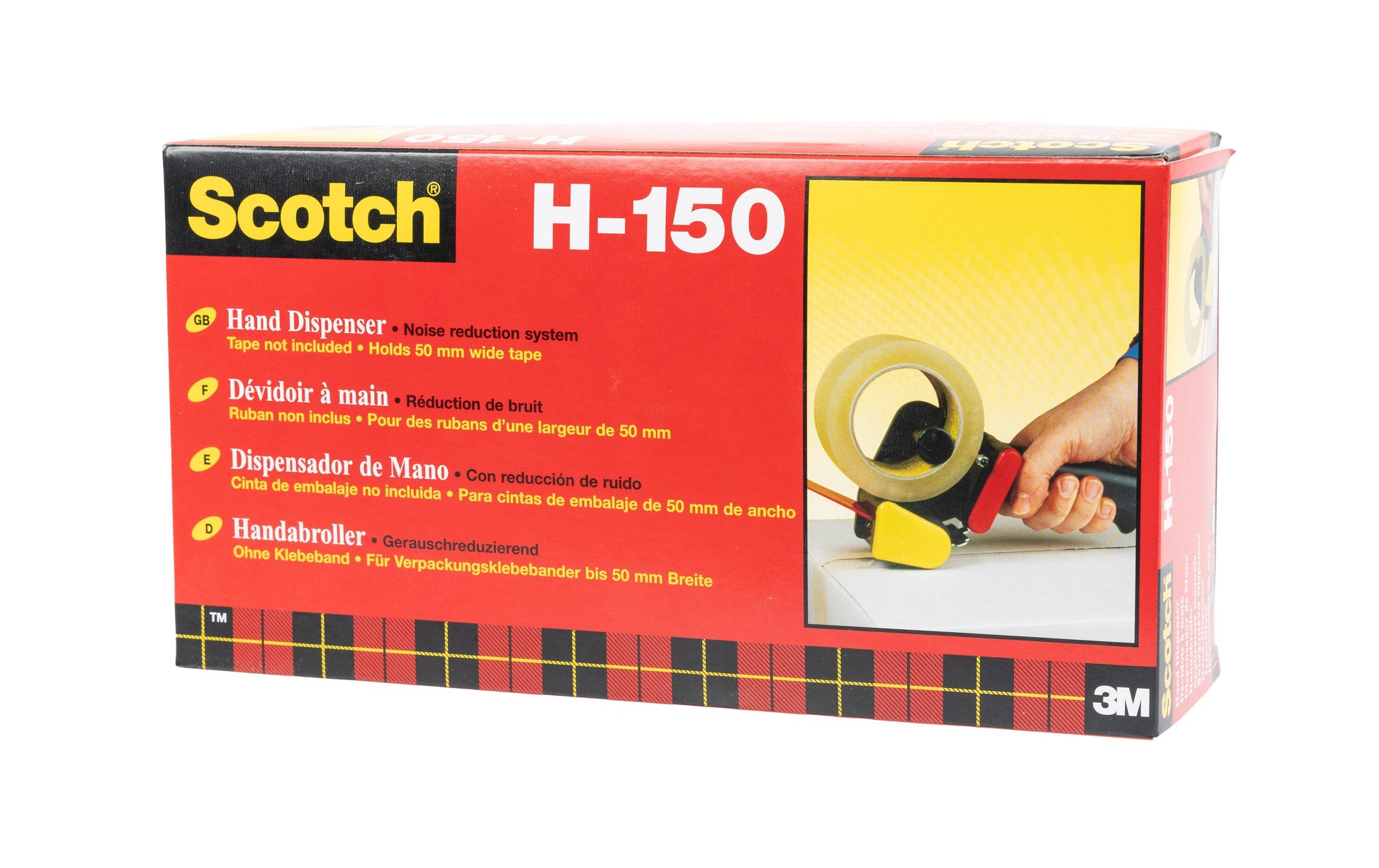 3M Scotch Verpackungsbandabroller H-150 – für Verpackungsband bis 50 mm, Metallmesser
