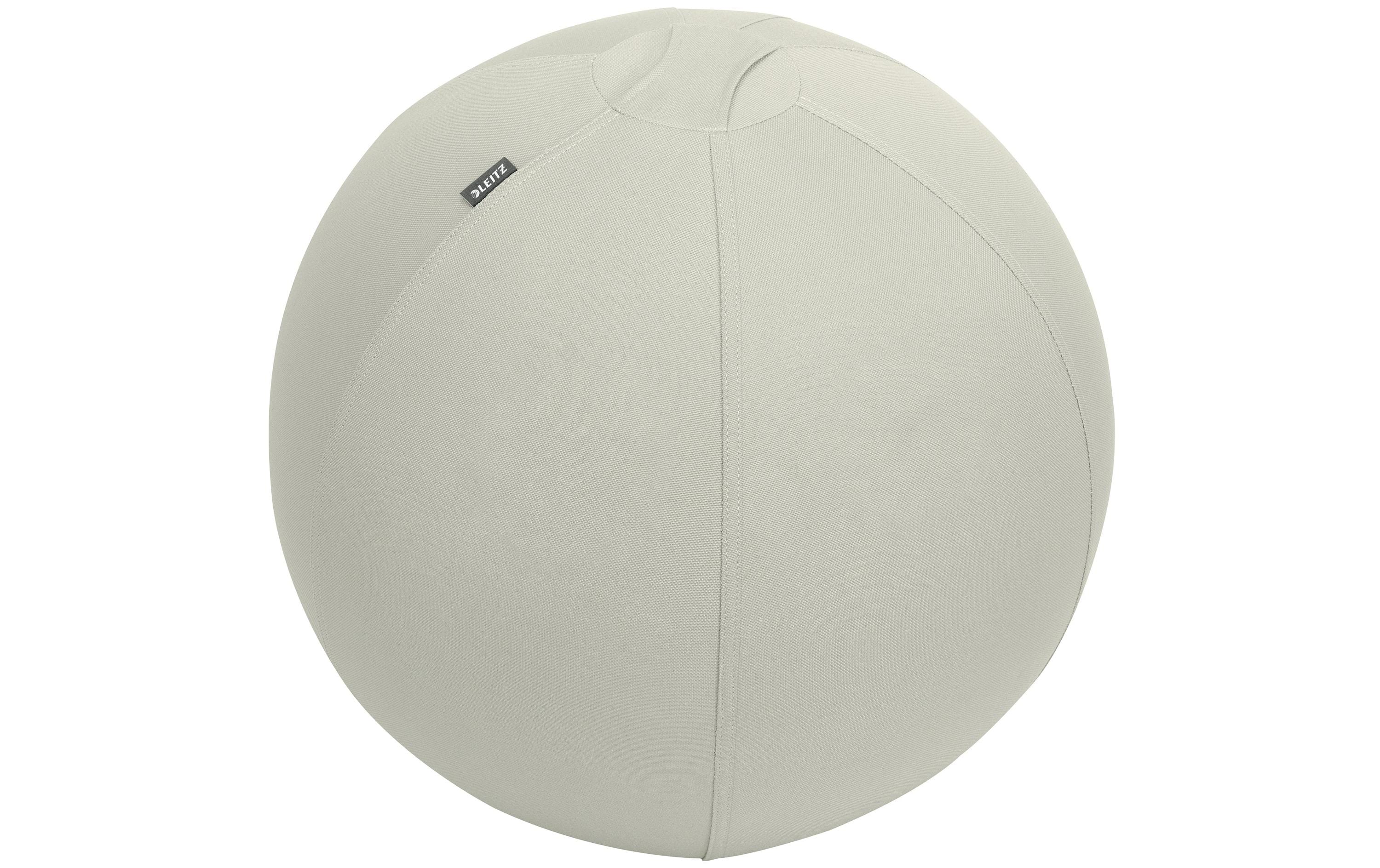 Leitz Sitzball – Ø 55 cm, hellgrau, Bezug: Stoff