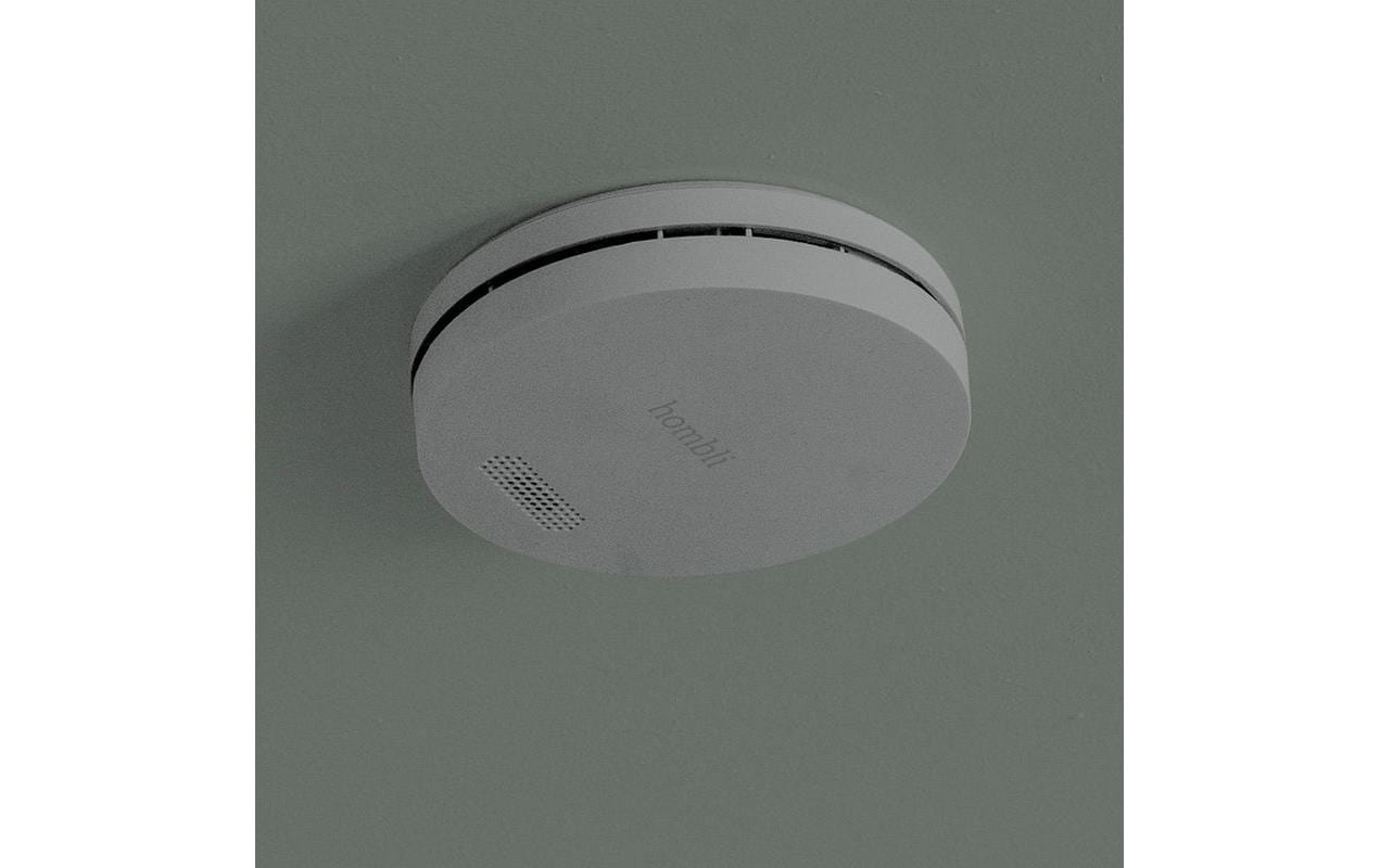 Hombli HBSA-0108 – Funk-Rauchmelder, 10-Jahres-Batterie, 85 dB – Grau, für Google Assistant