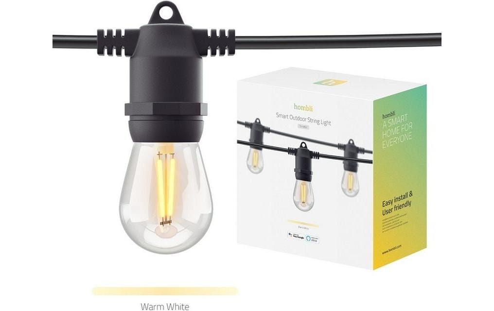 Hombli Outdoor Smart Light 5m – Alexa kompatibel, Schwarz