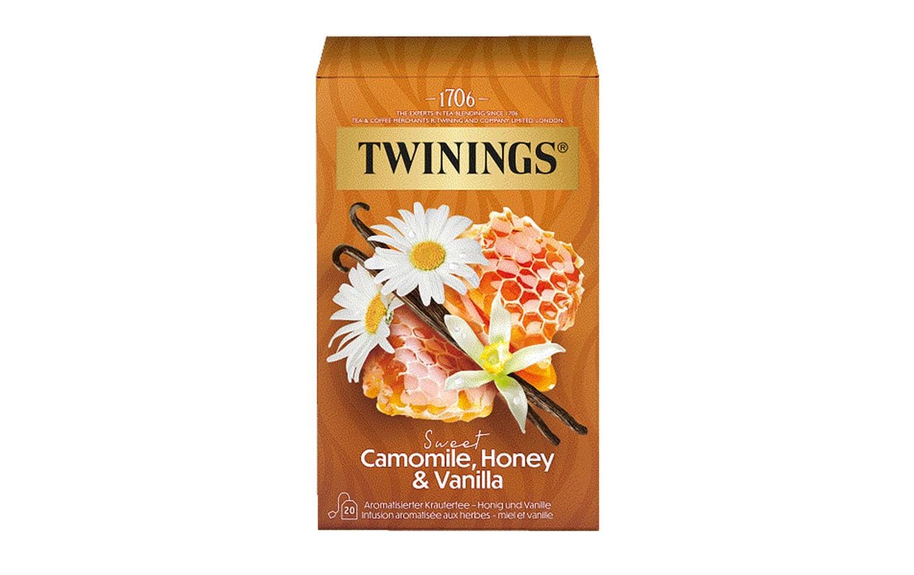 Twinings – Kräutertee Kamille, Honig & Vanille – Teebeutel 20 Beutel