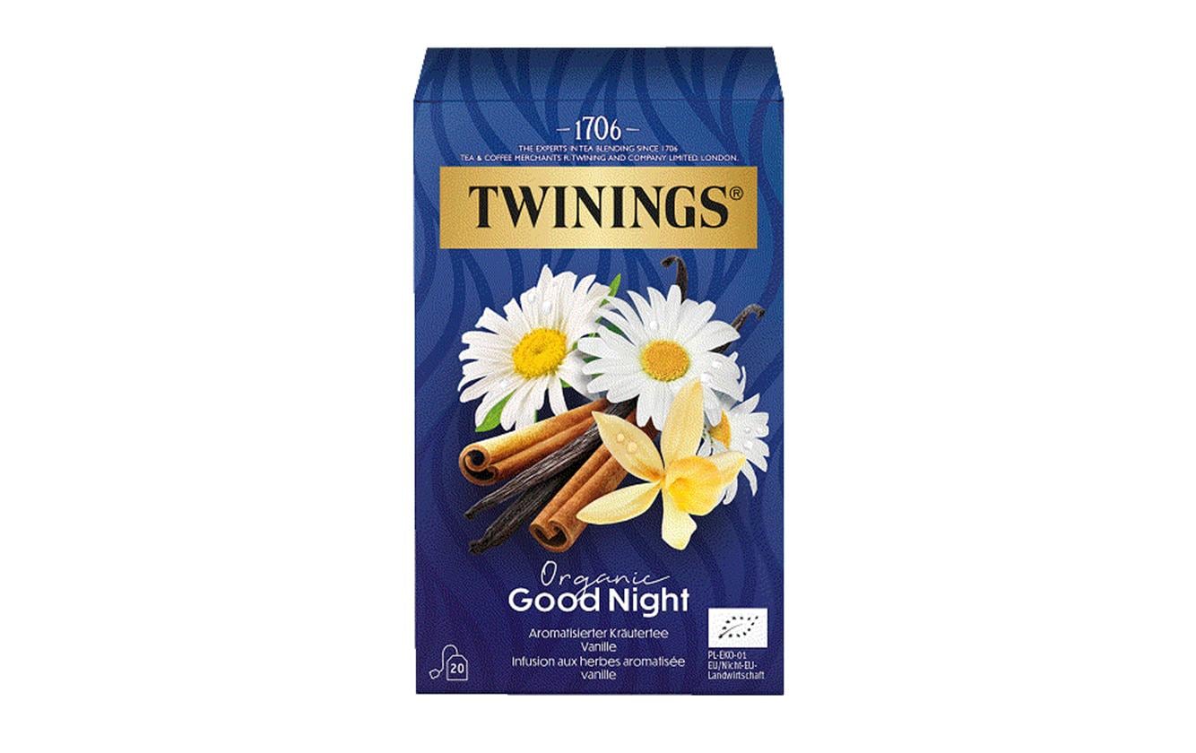 TWININGS Kräutertee Gute Nacht – Teebeutel 20 Beutel – Bio