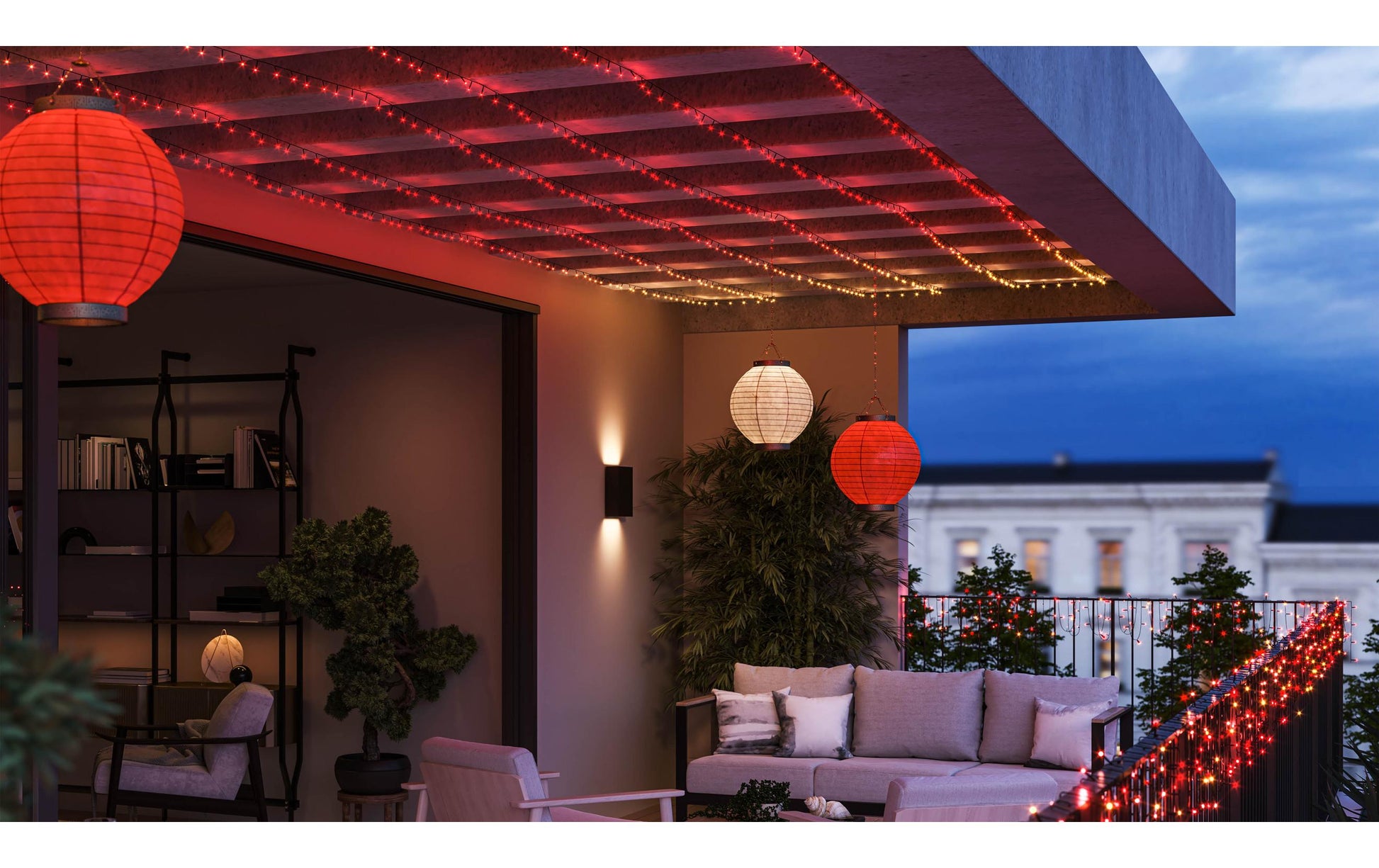 Philips by Signify Philips Hue Lichterkette – 2000–6500 K – IP44 – 24 V – ZigBee, Bluetooth – für Apple HomeKit, Alexa, Google