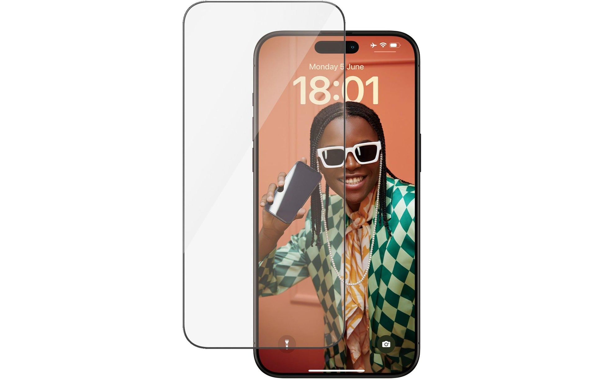PanzerGlass Displayschutzglas – für Apple iPhone 15 Pro Max – Ultra-Wide Fit, Hartglas