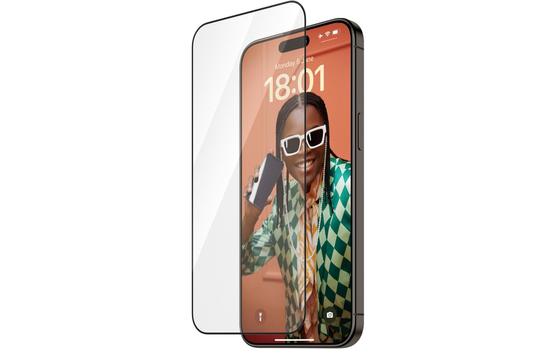 PanzerGlass Displayschutzglas – für Apple iPhone 15 Pro Max, Transparent – 1er-Pack, mit Montagerahmen