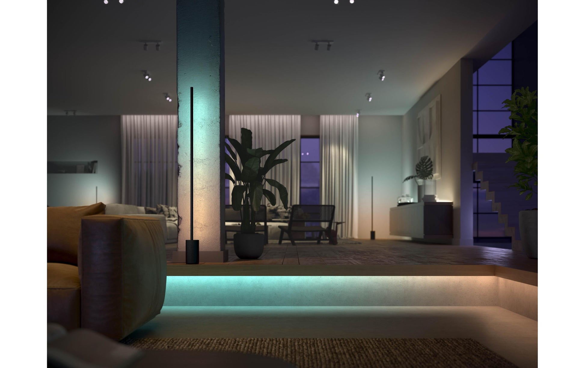 Philips by Signify Philips Hue LED-Strip Gradient Ambience – 2 m, 1600 lm, 20 W, 2000–6500 K, dimmbar, für Alexa/Google/HomeKit