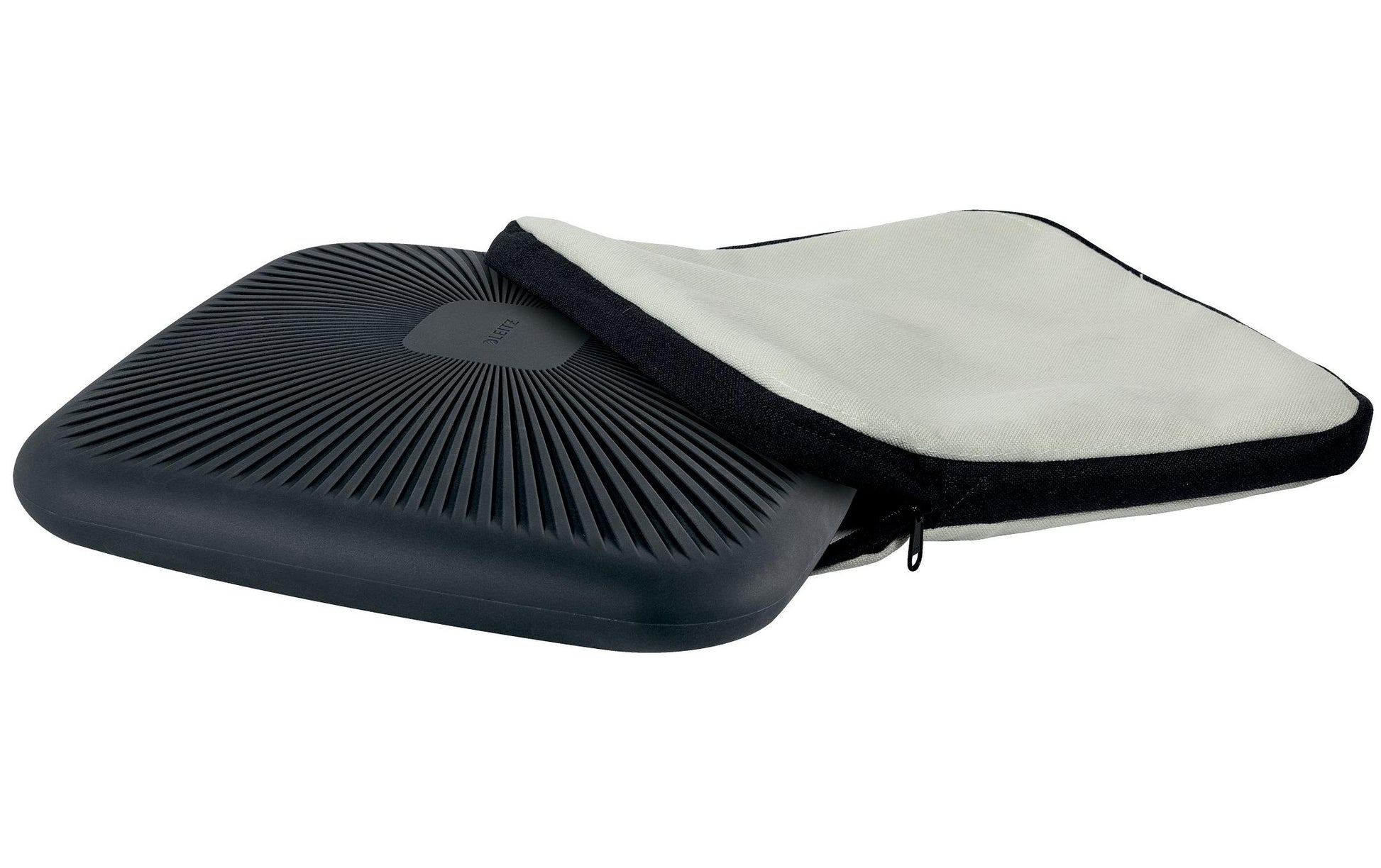 Leitz Ergo Active Sitzkissen – 38 × 43,5 × 7,5 cm, abnehmbarer Stoffbezug, grau