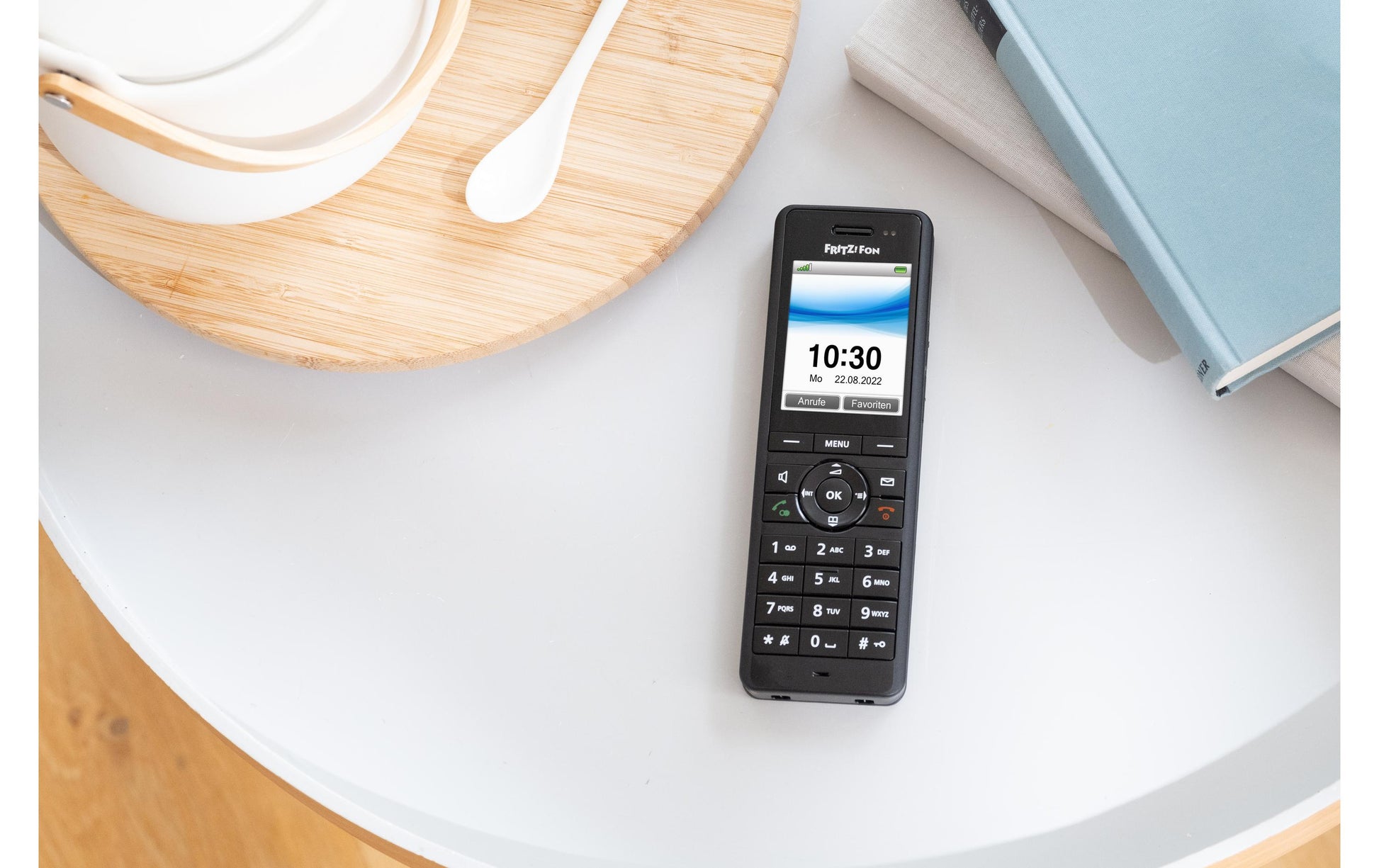 FRITZ! AVM FRITZFon X6 – DECT-Telefon nur Mobilteil, mit Anrufbeantworter, Freisprechen, für FRITZBox/DECT-Basisstation, schwarz