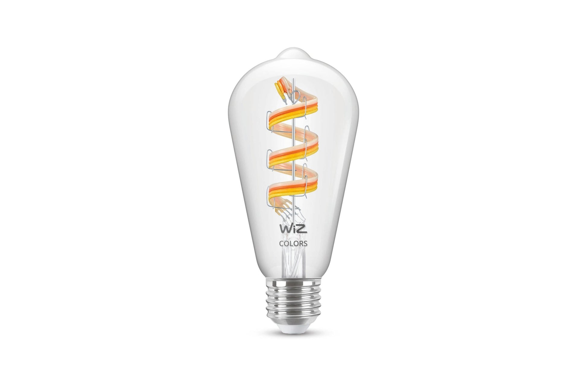 WiZ Smart-Leuchtmittel E27 ST64 – 470 lm, 2200–6500 K/mehrfarbig, WLAN/App, dimmbar – 1-Pack