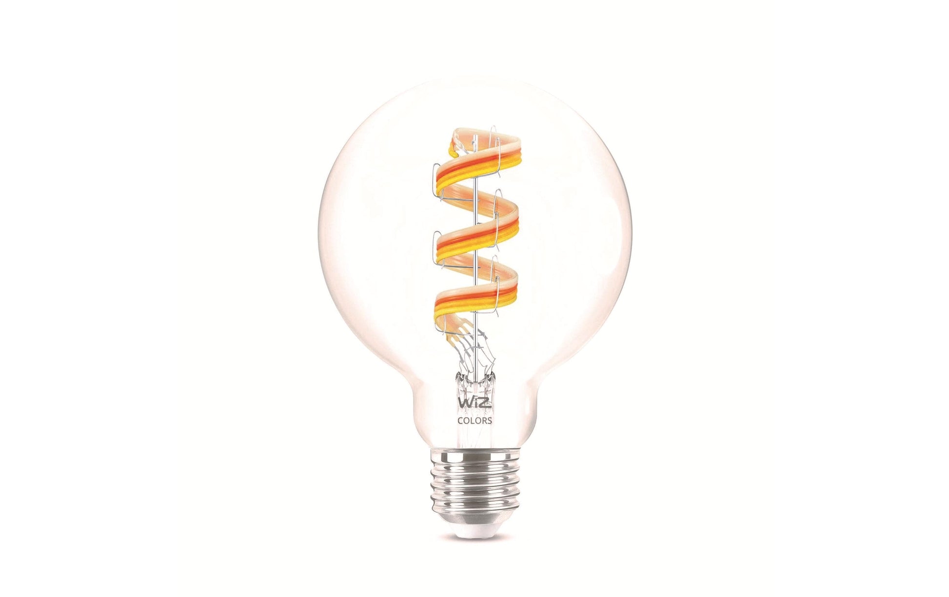 WiZ Smart-Leuchtmittel E27 G95 – 1521 lm, 2200–6500 K, WLAN, dimmbar – Transparent