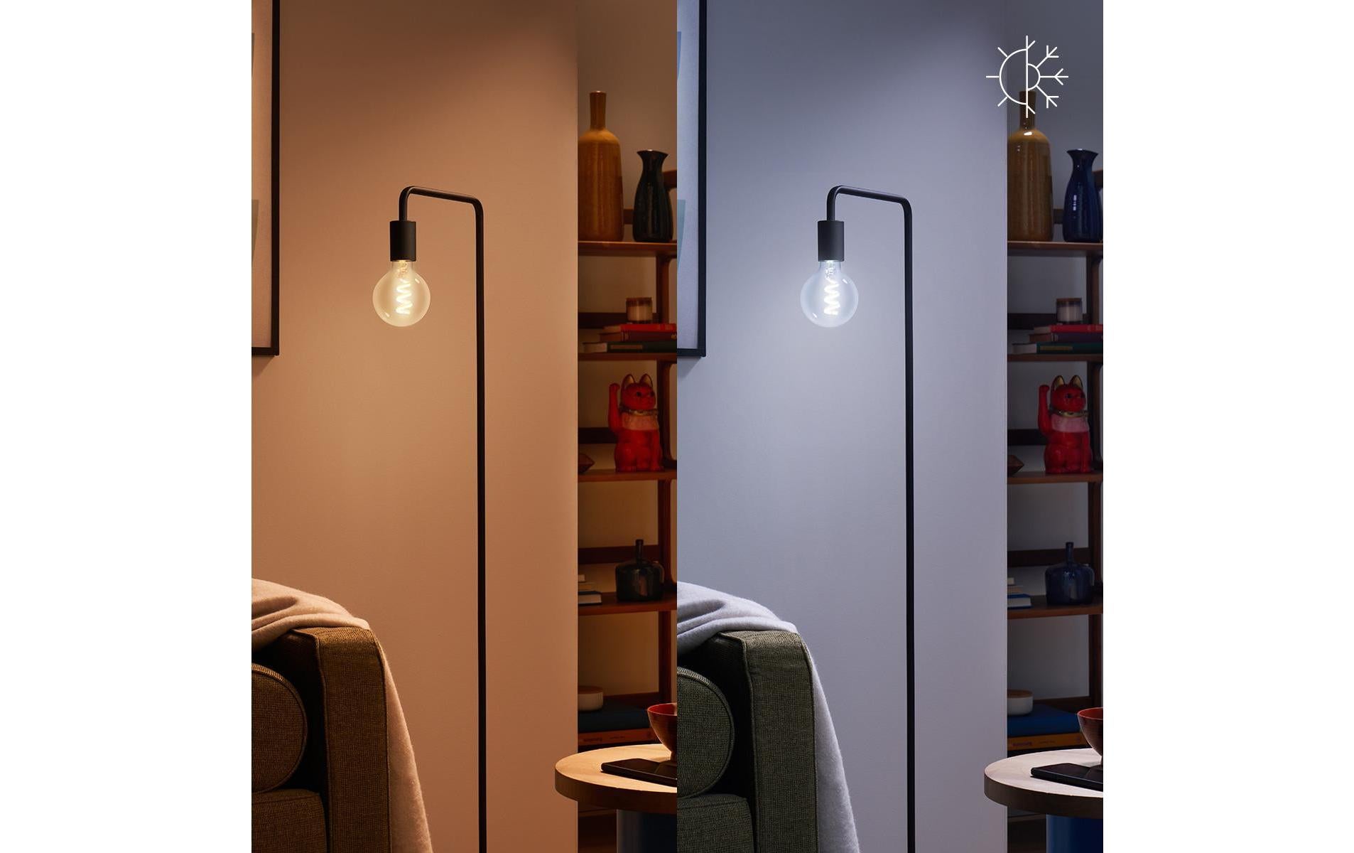 WiZ Smart-Leuchtmittel E27 G95 – 1521 lm, 2200–6500 K, WLAN, dimmbar – Transparent