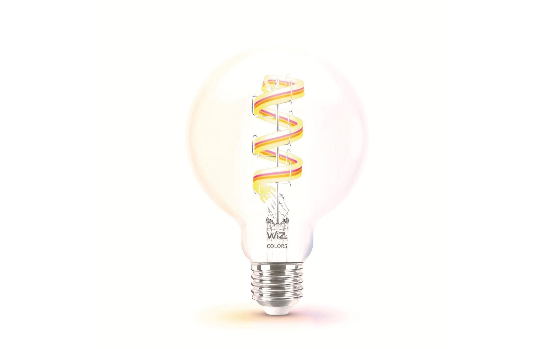 WiZ Smart-Leuchtmittel E27 G95 – 1521 lm, 2200–6500 K, WLAN, dimmbar – Transparent