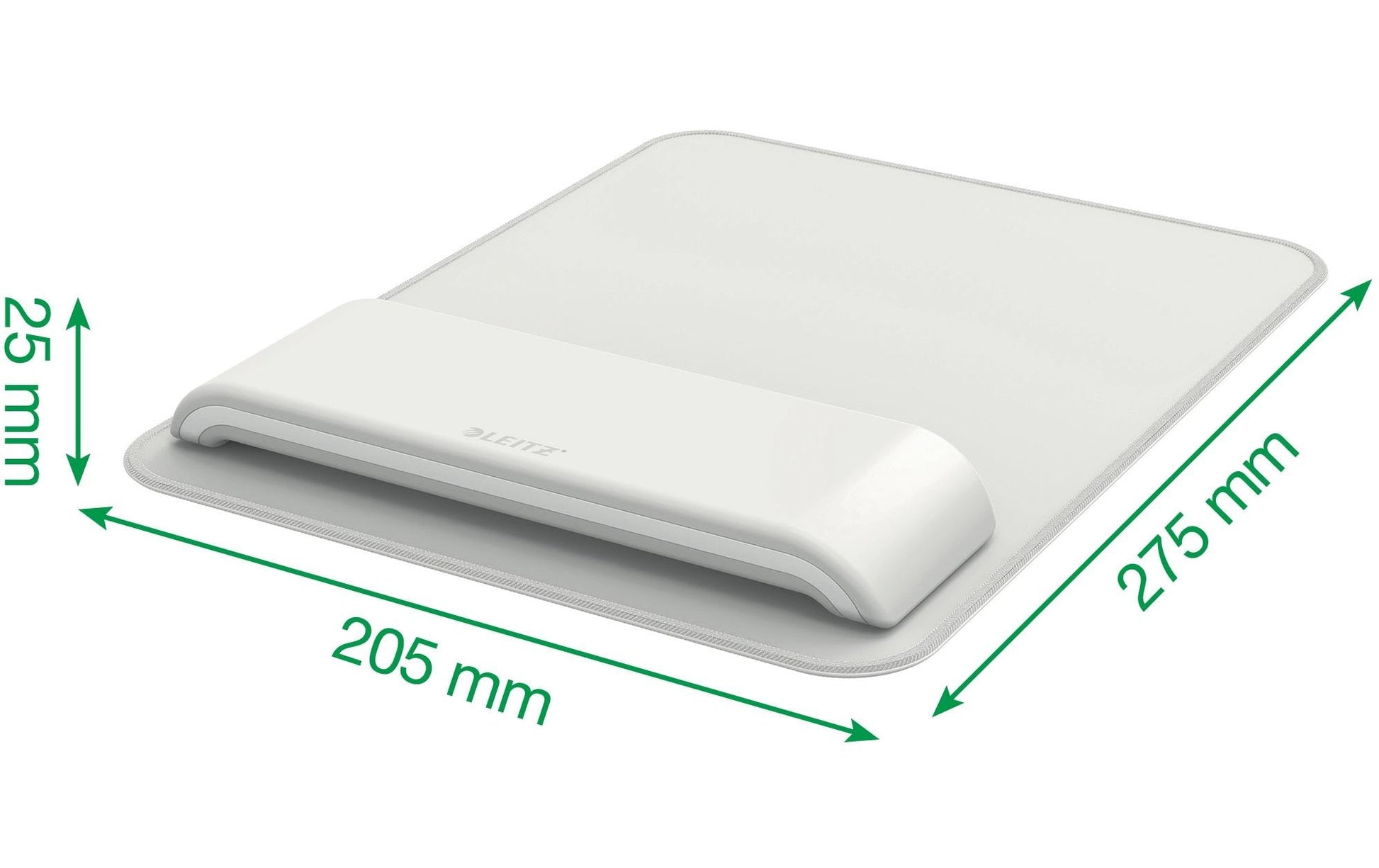 Leitz Mausmatte mit Handgelenkauflage – verstellbar – 200×260×23 mm – hellgrau
