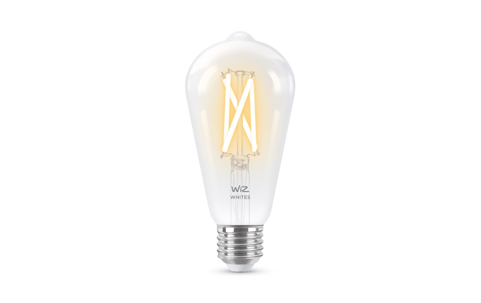 WiZ Smart-Leuchtmittel E27 ST64 – Einstellbares Weiss 2700–6500 K, 806 lm, 7 W, WLAN/Bluetooth, Matter – 1 Stk.
