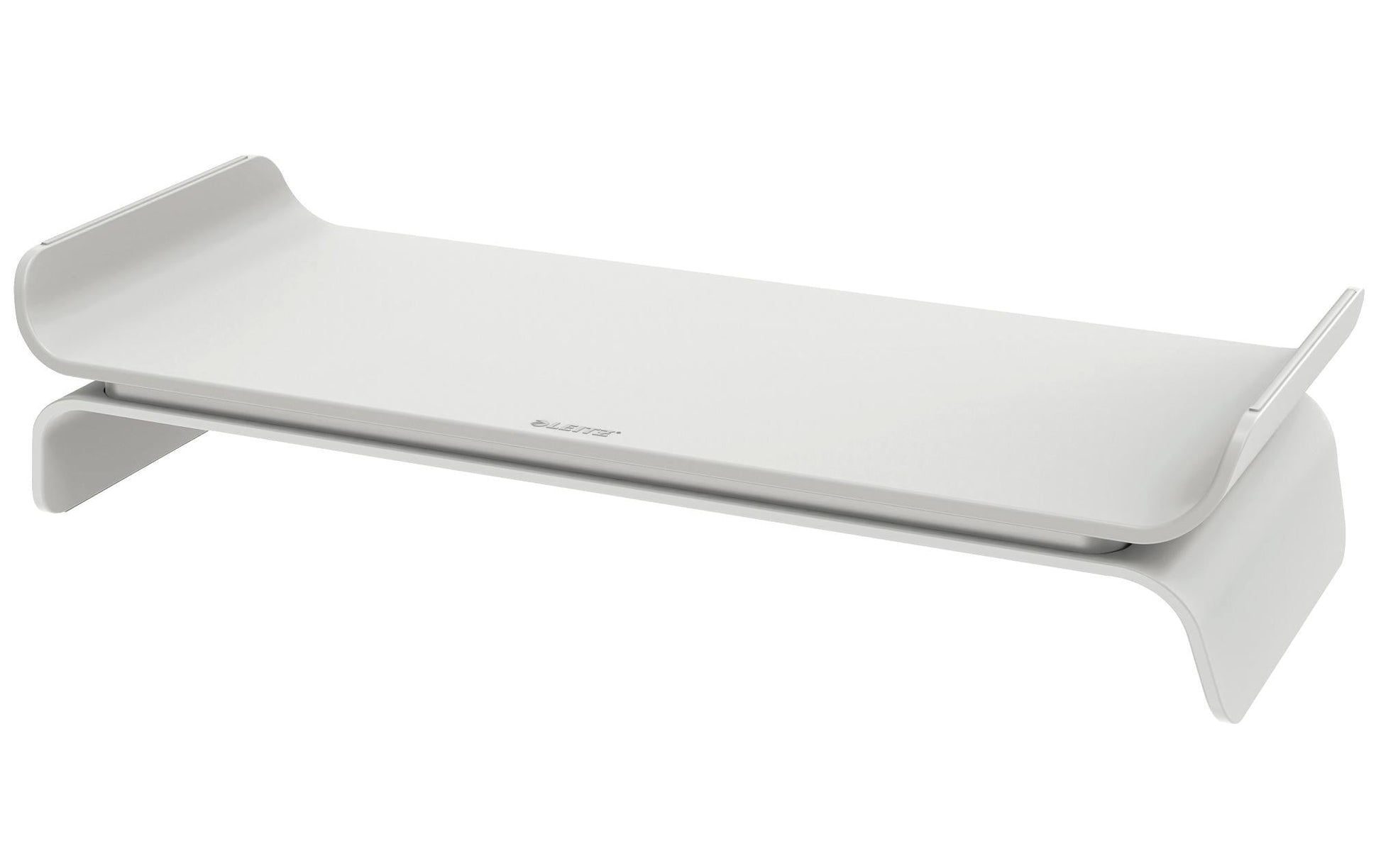 Leitz Ergo – Monitorhalterung, Standfuss, bis 27", 8 kg, höhenverstellbar, hellgrau