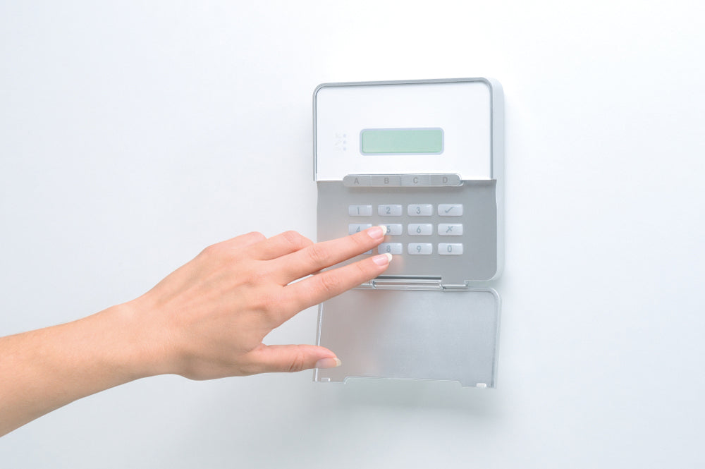 ABUS Terxon LCD-Bedienteil – IP54, Netzbetrieb, kabelgebunden, weiss