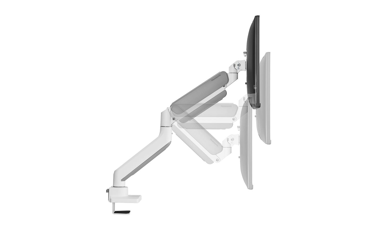 Neomounts DS70PLUS 450WH1 – Tischhalterung – bis 49", VESA 100 × 100 mm, 18 kg, neigbar, weiss