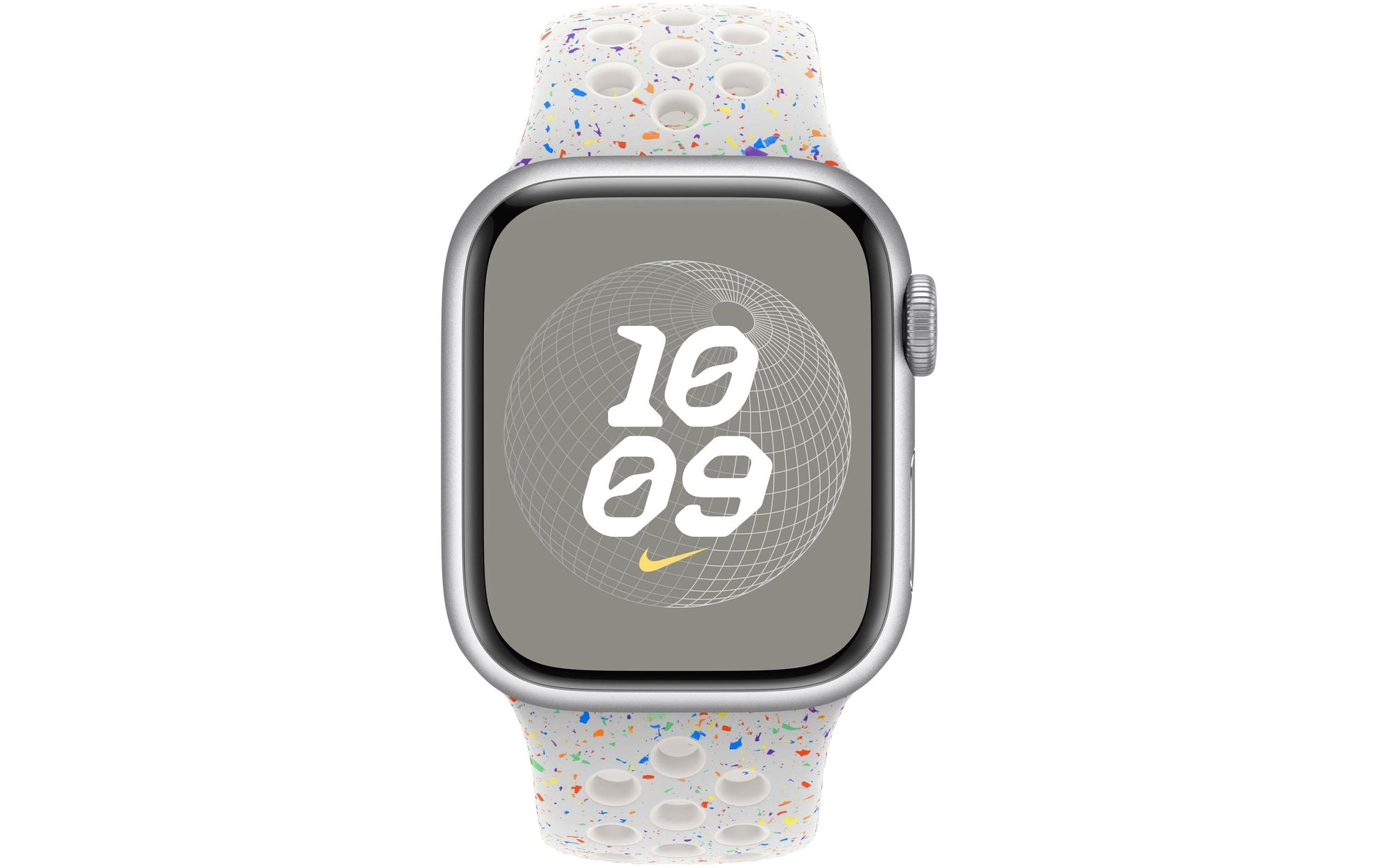 Apple Nike Sport - Armband - für Apple Watch (38-41 mm, Serie 1-9 & SE), Pure Platinum, M/L
