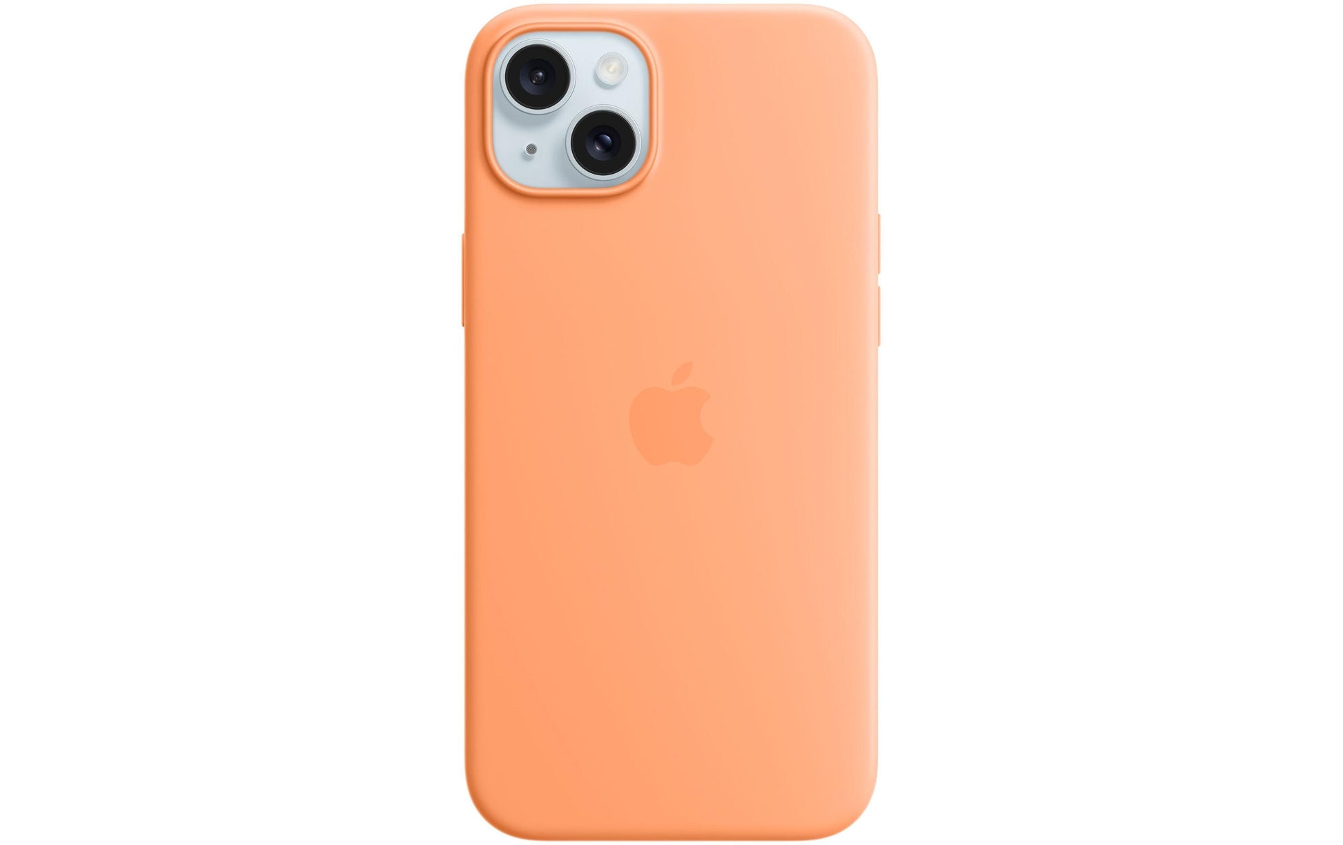 Apple Backcover – für Apple iPhone 15 Plus – orange – Silikon – MagSafe-kompatibel