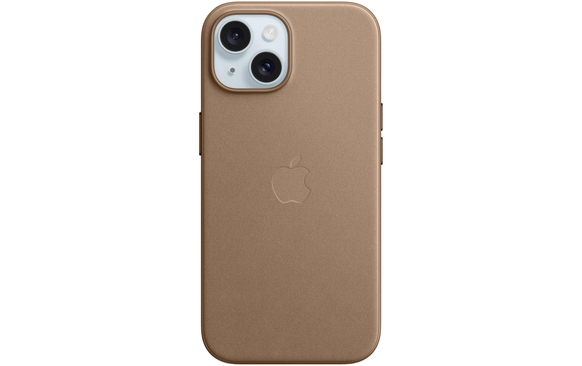 Apple Backcover FineWoven – für Apple iPhone 15 – Taupe – Feintwill – MagSafe-kompatibel