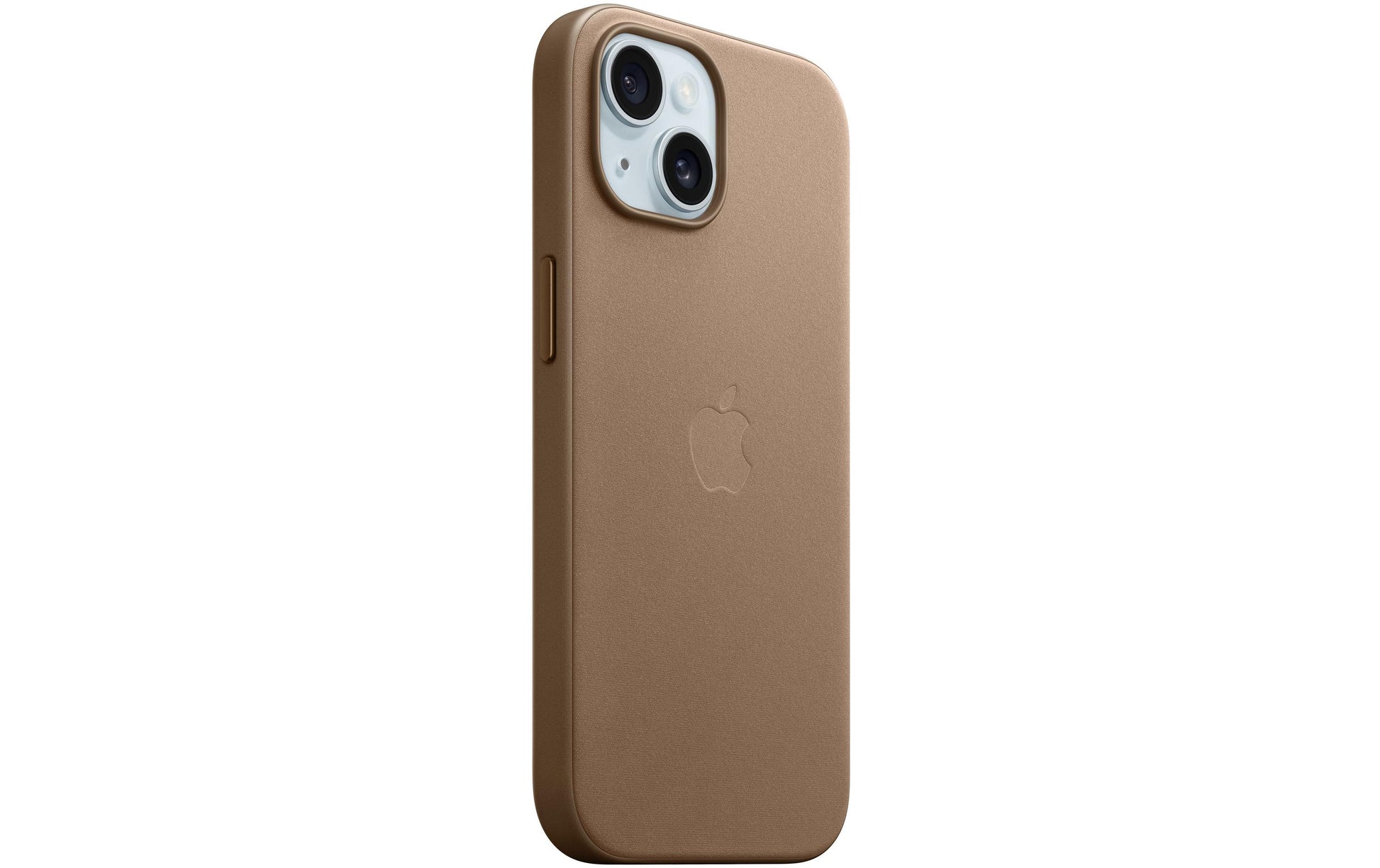 Apple Backcover FineWoven – für Apple iPhone 15 – Taupe – Feintwill – MagSafe-kompatibel