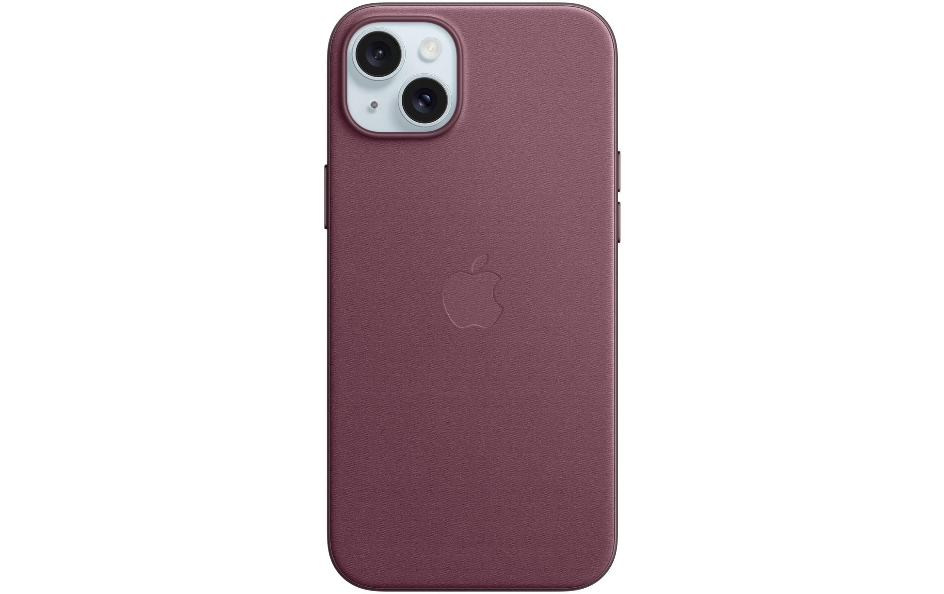 Apple Backcover FineWoven – für Apple iPhone 15 Plus – rosa/dunkelrosa – Feintwill – MagSafe-kompatibel