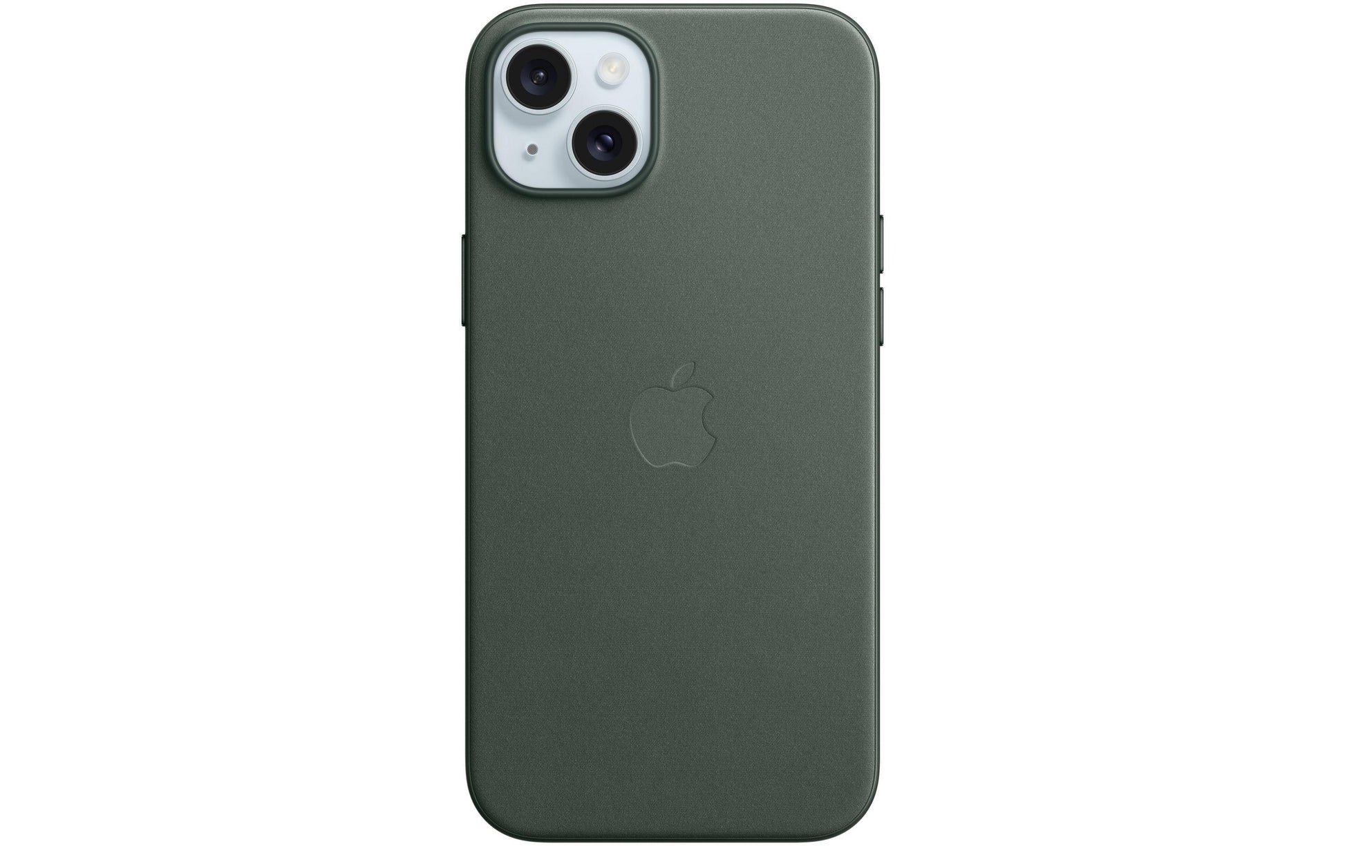 Apple Backcover – für iPhone 15 Plus – grün – Feingewebe, MagSafe-kompatibel