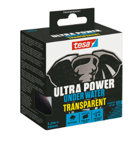 TESA Montageband – 50 mm × 1,5 m, Transparent, Innen- & Aussenbereich, Wasserfest