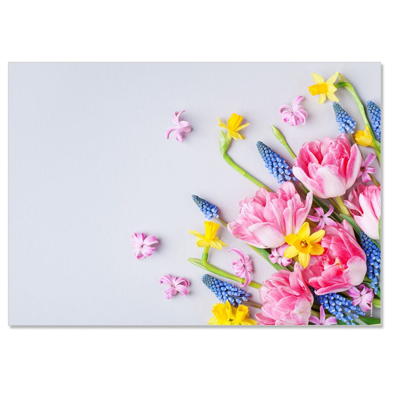 Trendform Tischset Bouquet, Papier, Rechteck – 42 × 29,7 cm – FSC – 48 Stk.