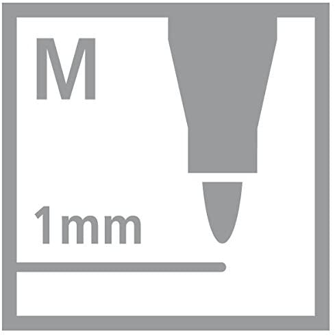 STABILO Permanentmarker – Rundspitze 1 mm – Mehrfarbig – 4er-Pack – für Glas, Metall und Kunststoff