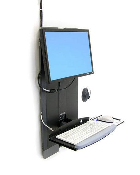 Ergotron StyleView Vertical Lift High Traffic Areas – Monitorhalterung, höhenverstellbar, schwarz