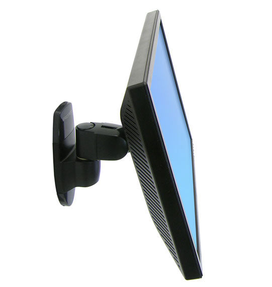 Ergotron 200 Serie – Wandhalterung, bis 27", VESA 75 × 75/100 × 100 mm, 11,3 kg, weiss