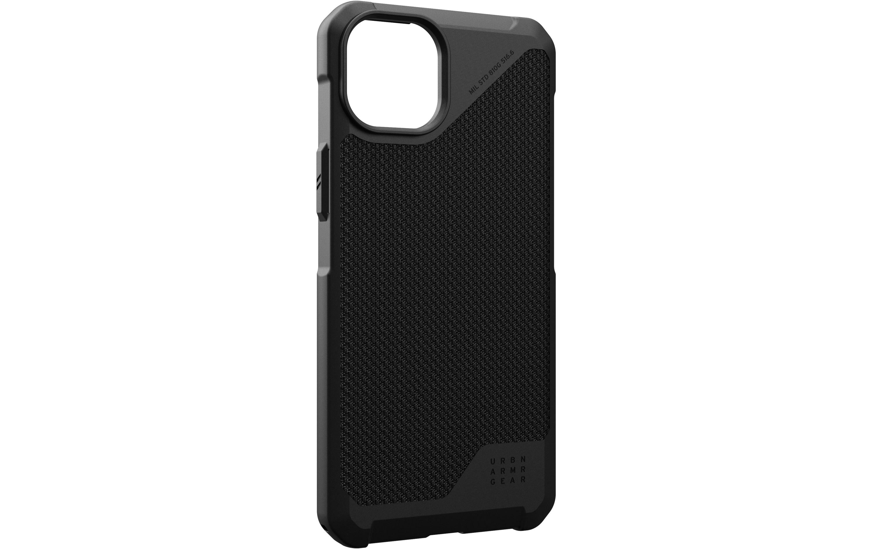 Urban Armor Gear UAG – Backcover Metropolis LT – für Apple iPhone 15 Plus – schwarz – Kevlar/TPU – MagSafe-kompatibel