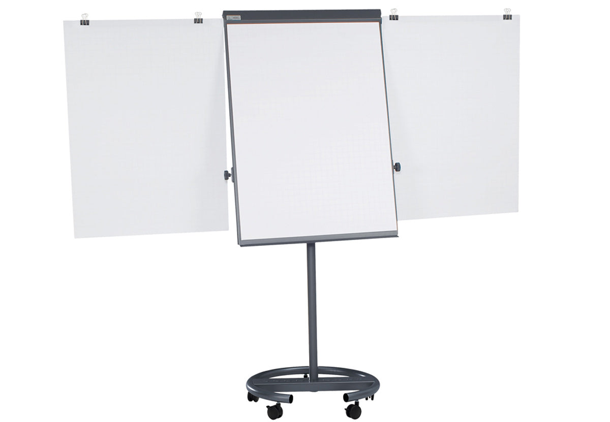 MAUL Flipchart MAULoffice Rundfuss – 70 × 100 cm, Stahl, Anthrazit