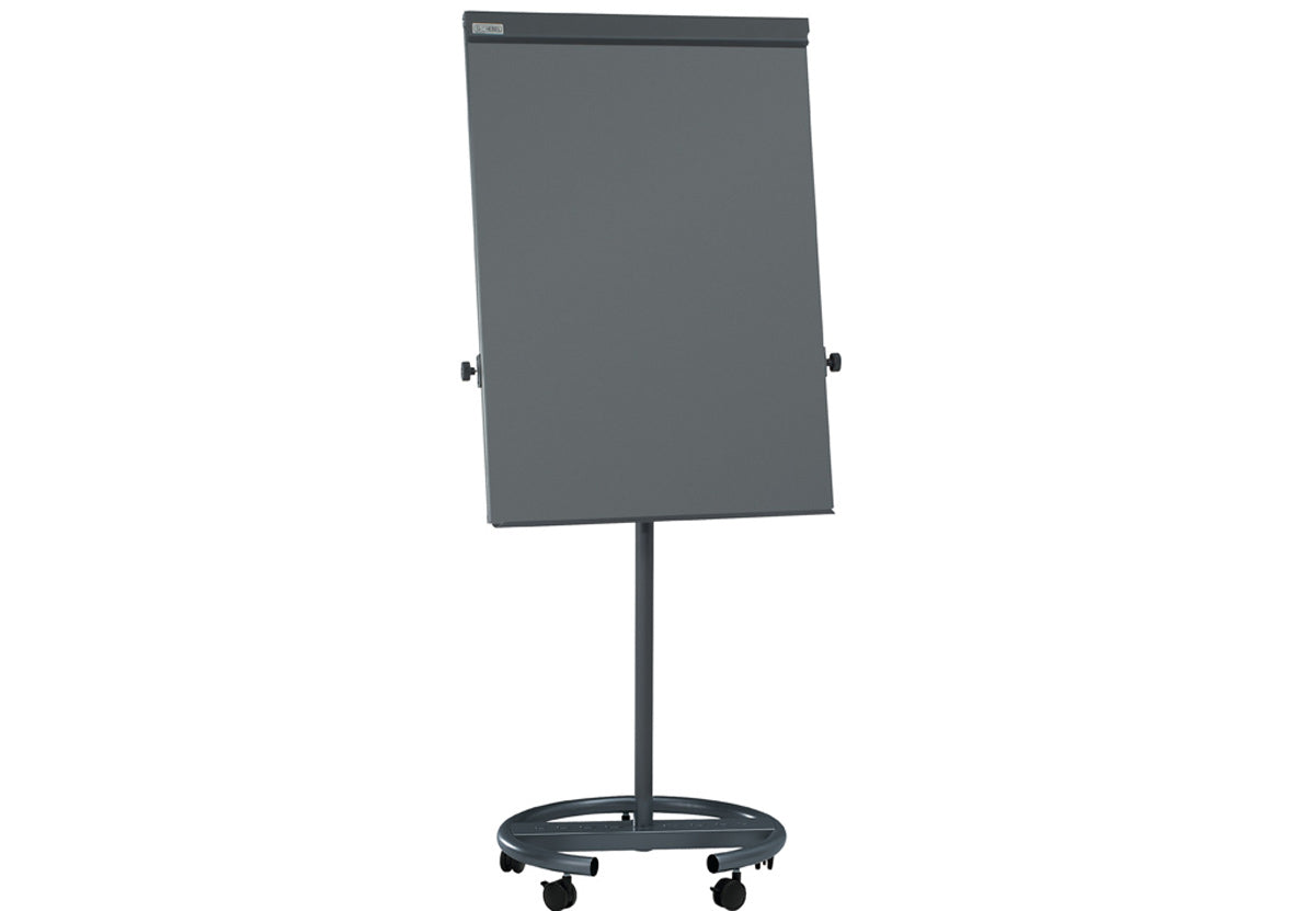 MAUL Flipchart MAULoffice Rundfuss – 70 × 100 cm, Stahl, Anthrazit