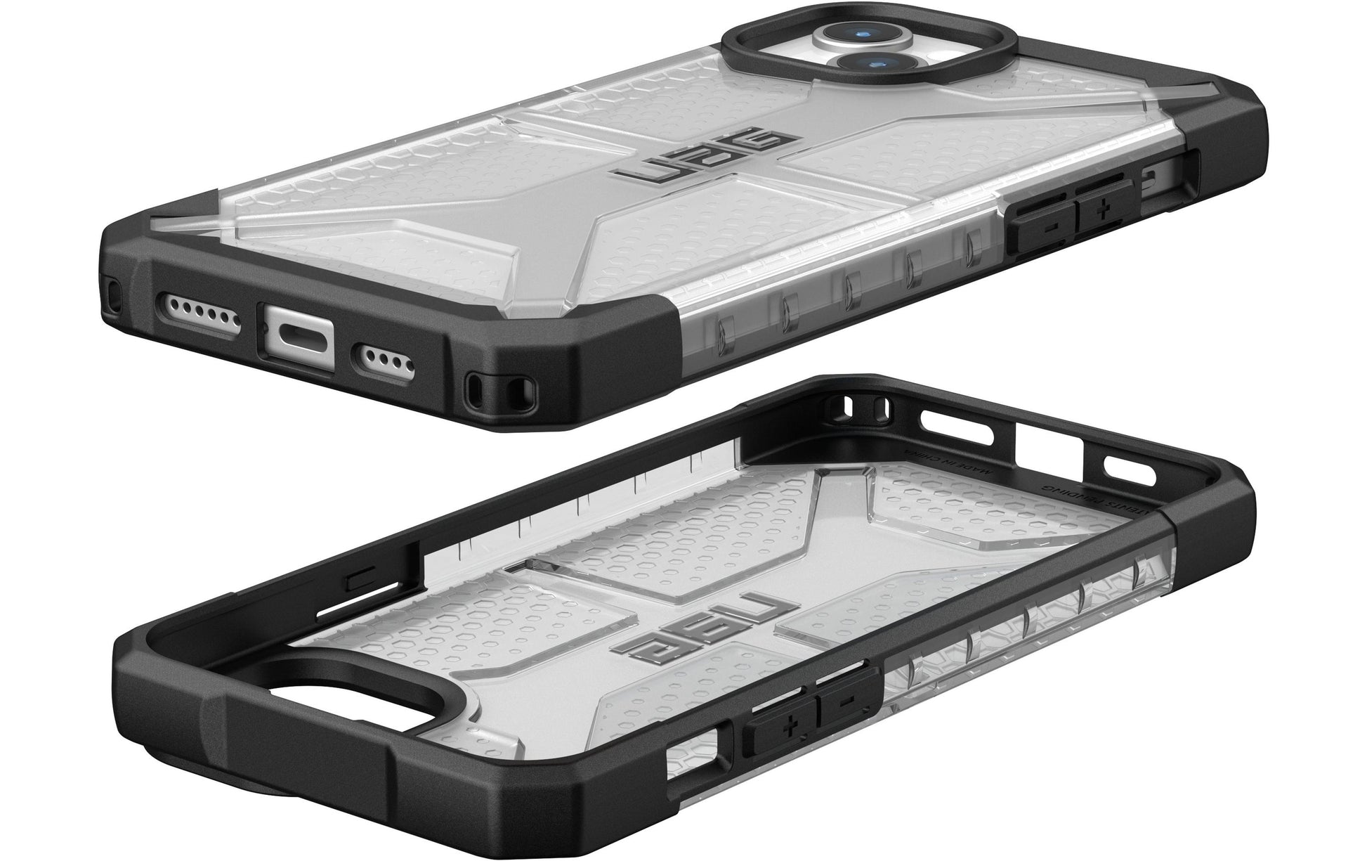 Urban Armor Gear UAG Plasma Ice – Rückcover – für Apple iPhone 15 Plus – MagSafe, TPU, Transparent, bis 4,8 m sturzsicher