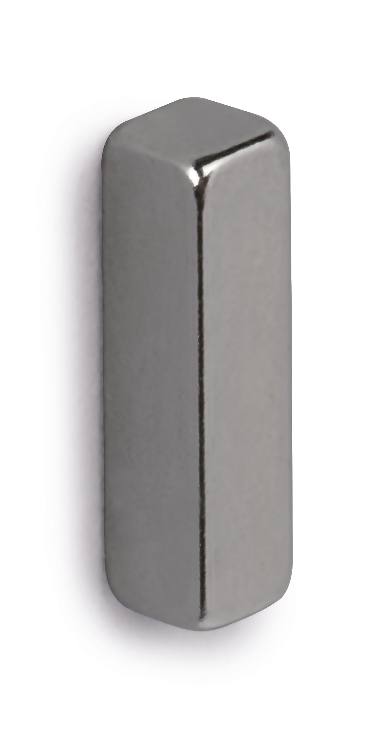 MAUL Tafelmagnete (Stab) – 15 × 4 × 4 mm – 4 Stück, Nickel, Neodym