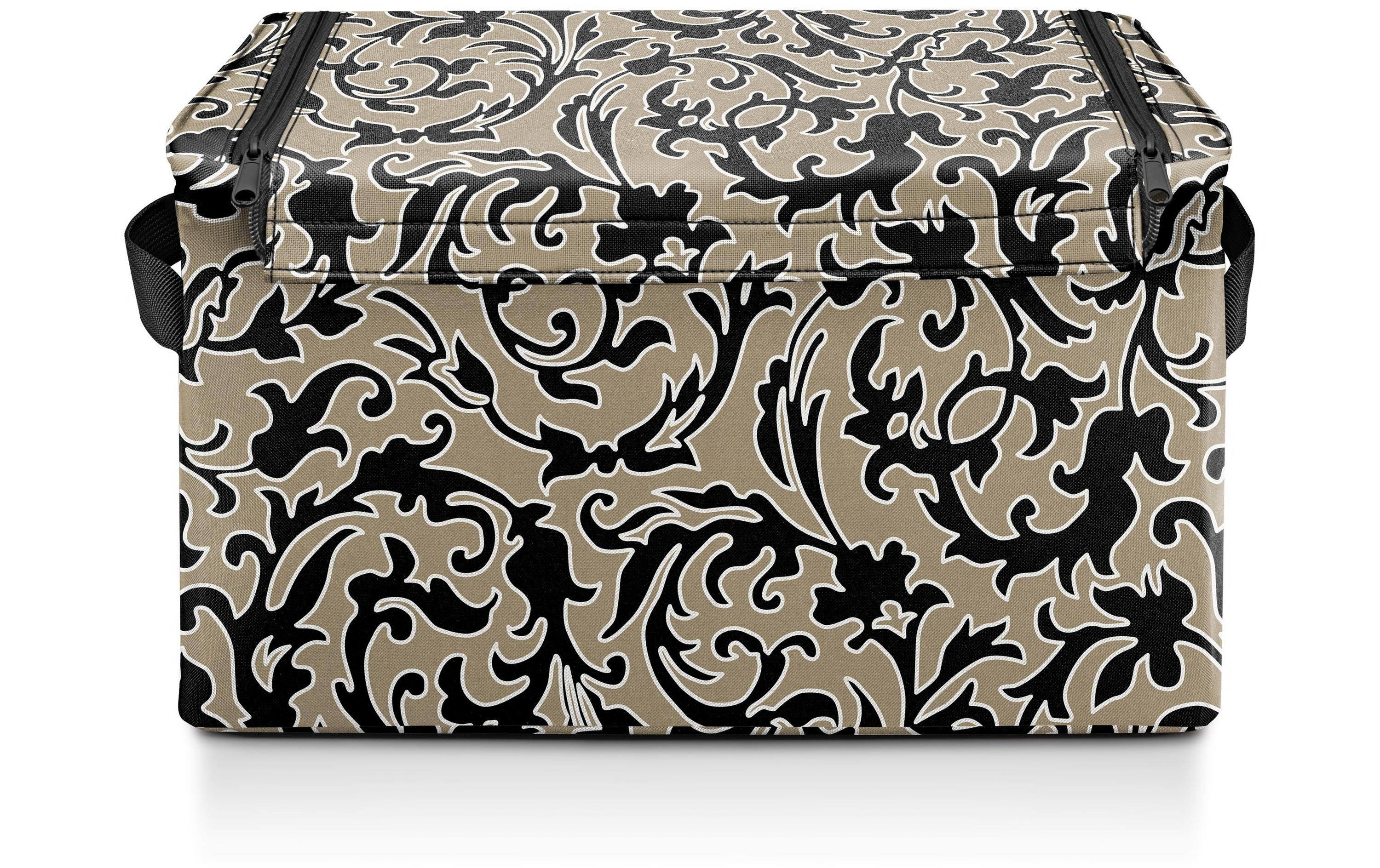 Reisenthel Aufbewahrungsbox M Baroque – 40 cm, Beige, Schwarz