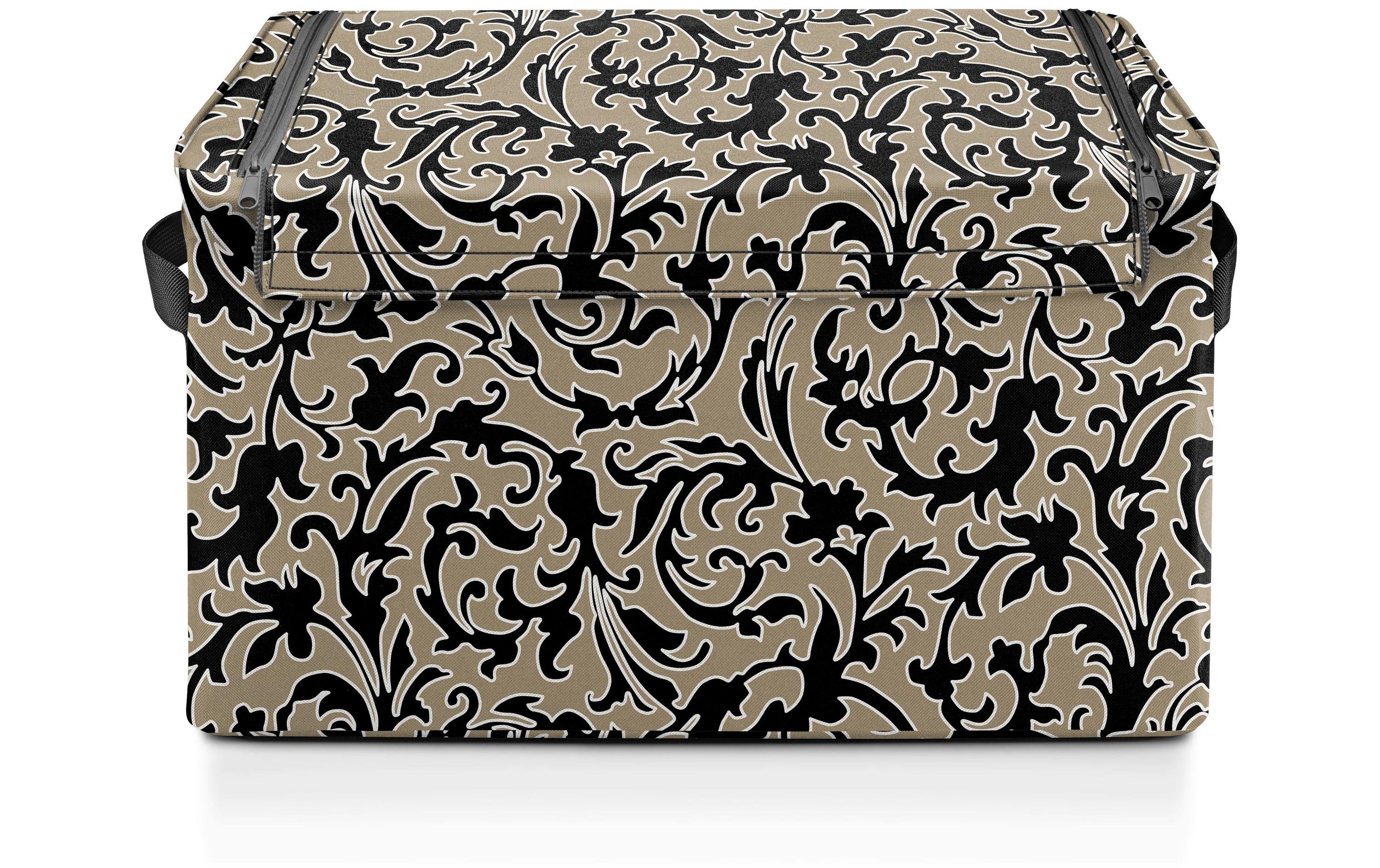 Reisenthel Aufbewahrungsbox L Baroque – 50,5 cm, Beige/Schwarz