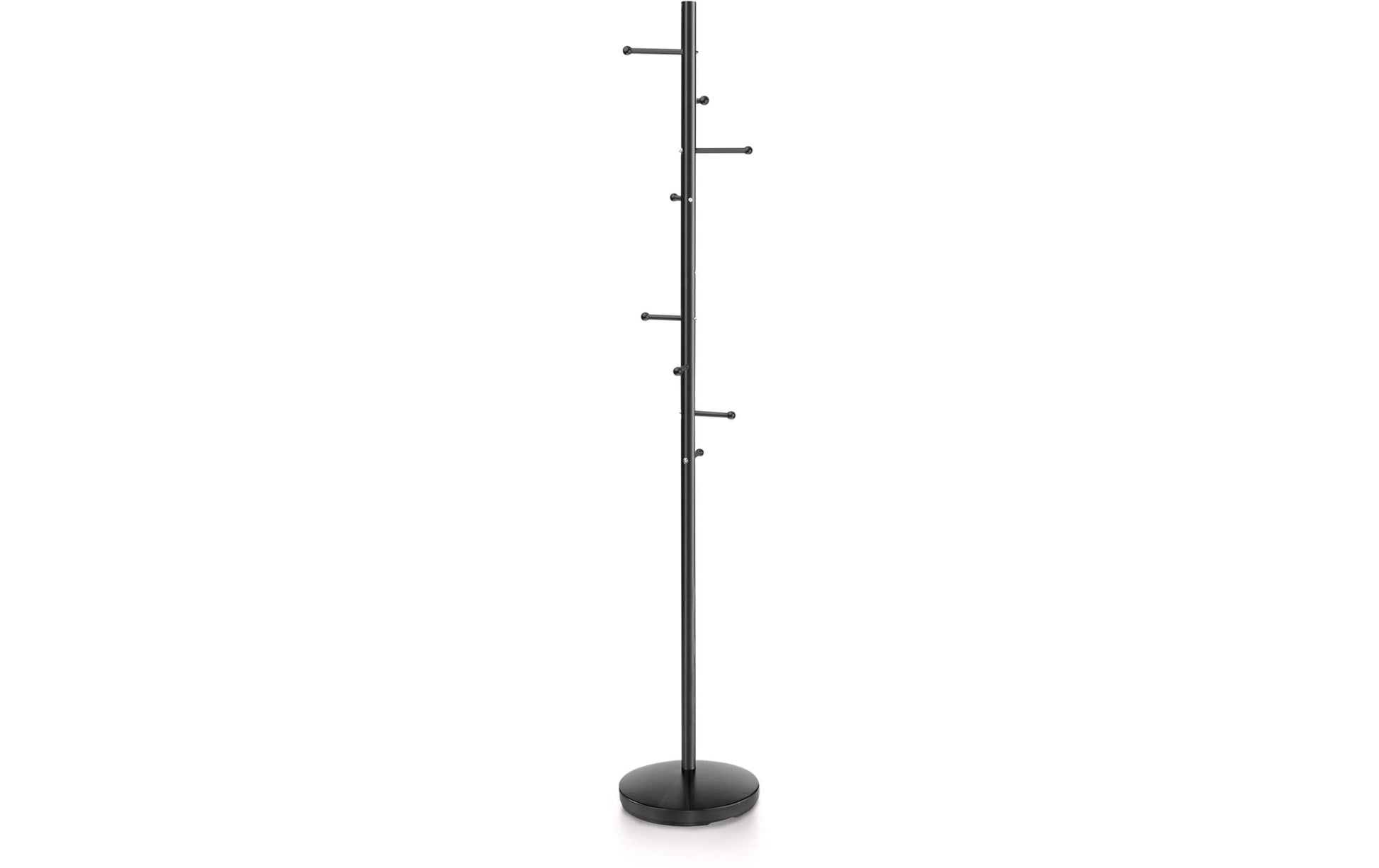 Reisenthel Garderobenständer – Verchromter Stahl, Schwarz, 172 cm, 8 Haken
