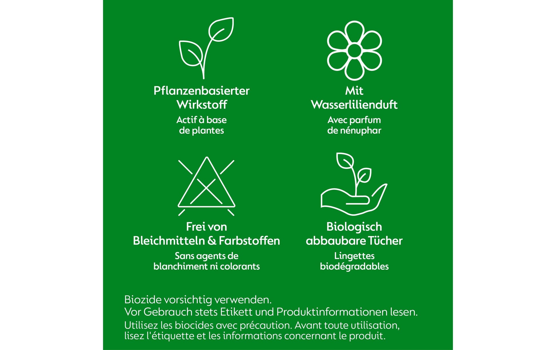 Dettol Tru Clean Allzweckreiniger – Wasserlilie, Tücher – 50 Stk.