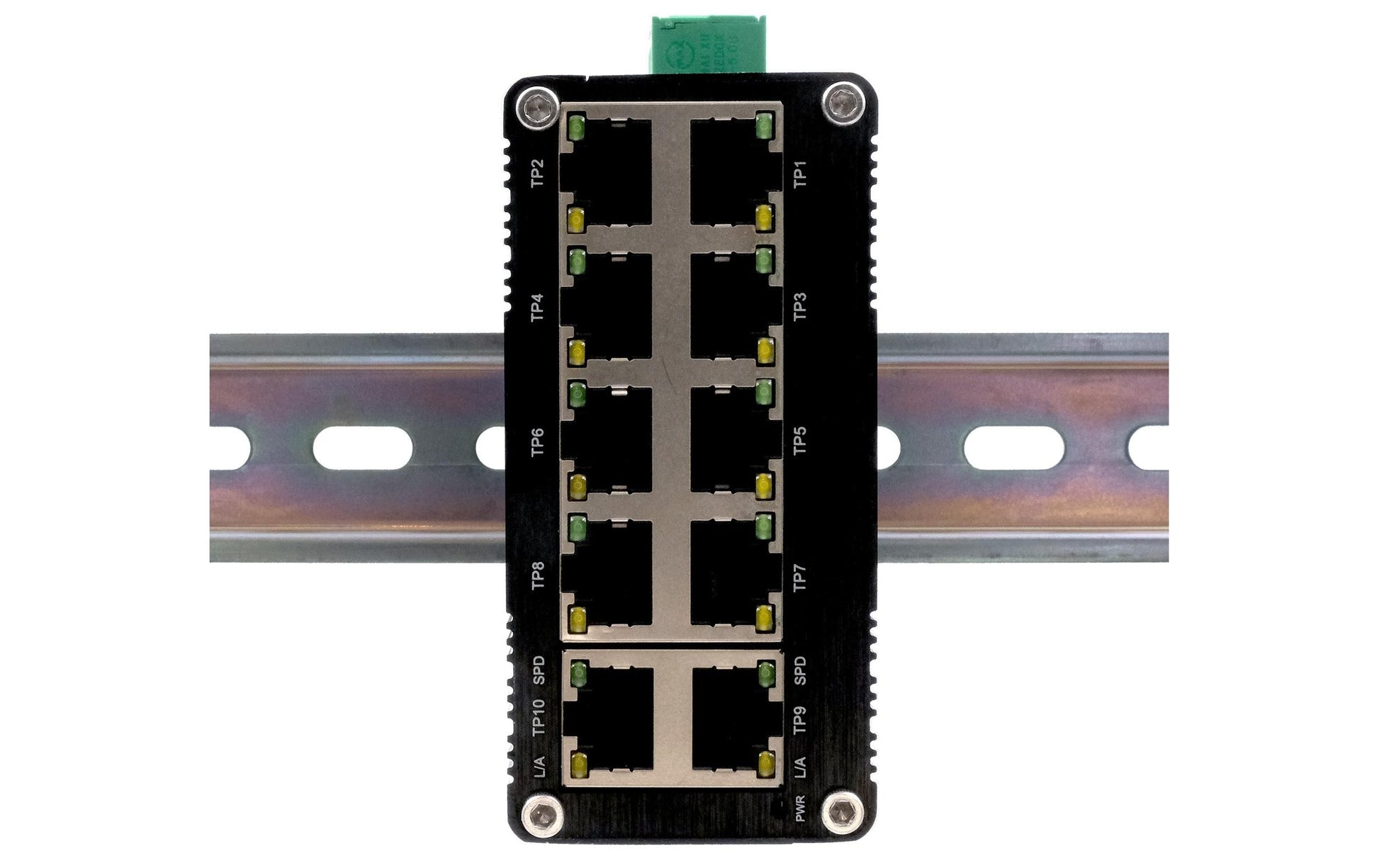 EXSYS EX-62025 – Unmanaged Switch – 10× 1G, Hutschiene, IP40