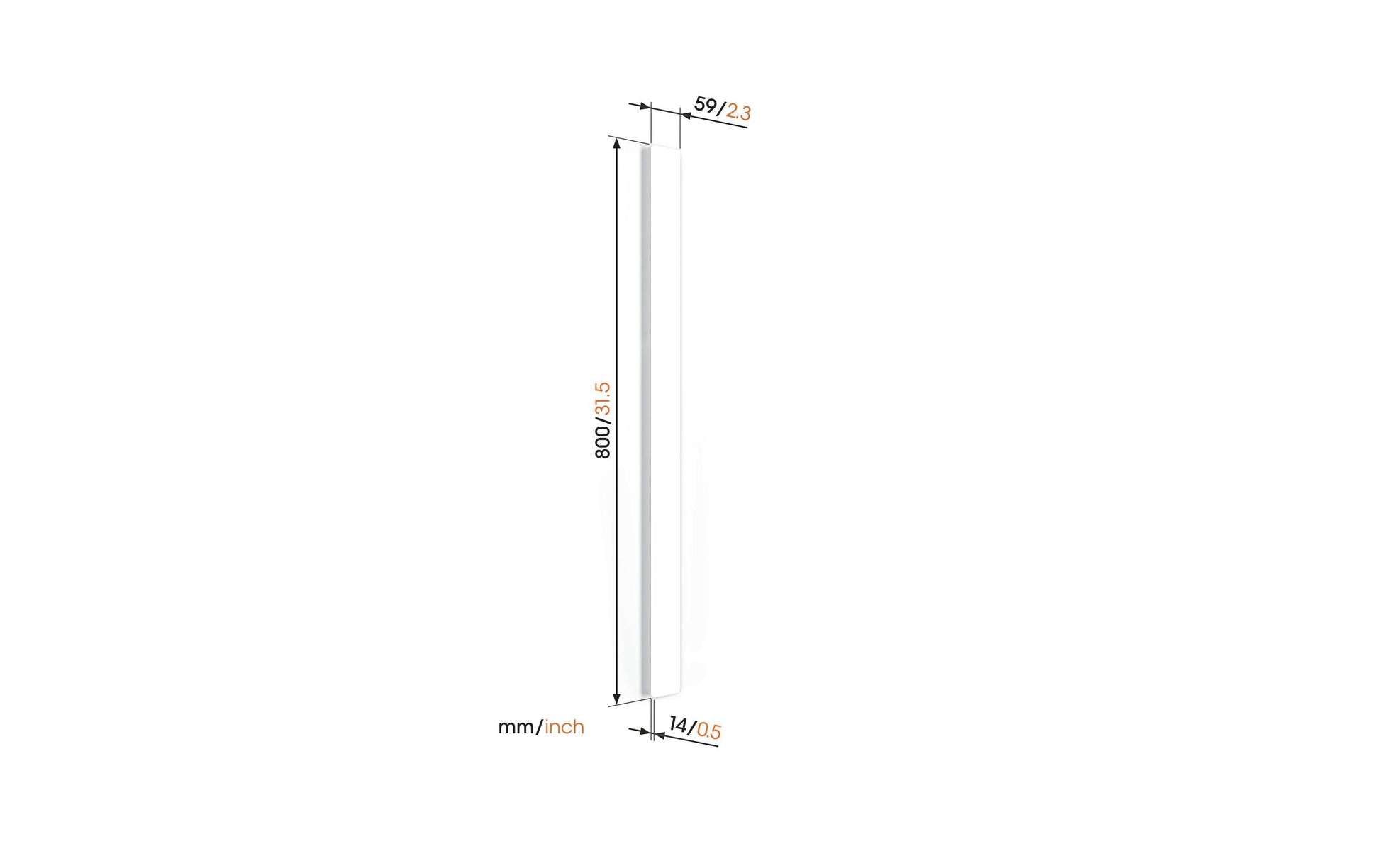 Vogel's 6VO TVA6000W Kabelkanal 59 × 14 mm – 0,8 m – selbstklebend – weiss – Kunststoff